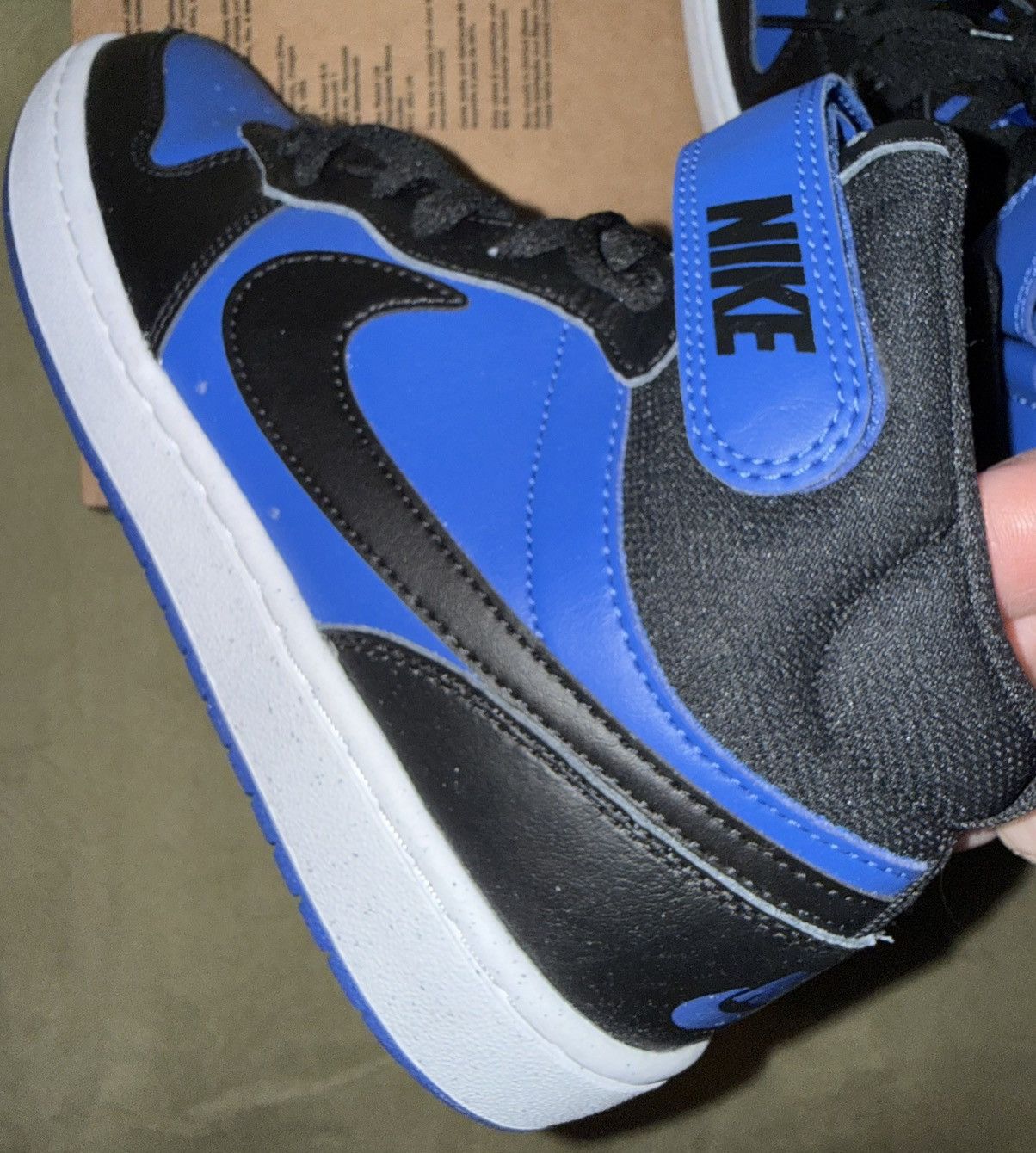 Nike Nike “Black Game Royal” Court Borough Mid 2 sneakers, GS NEW Size US 6.5 / EU 39-40 - 8 Thumbnail