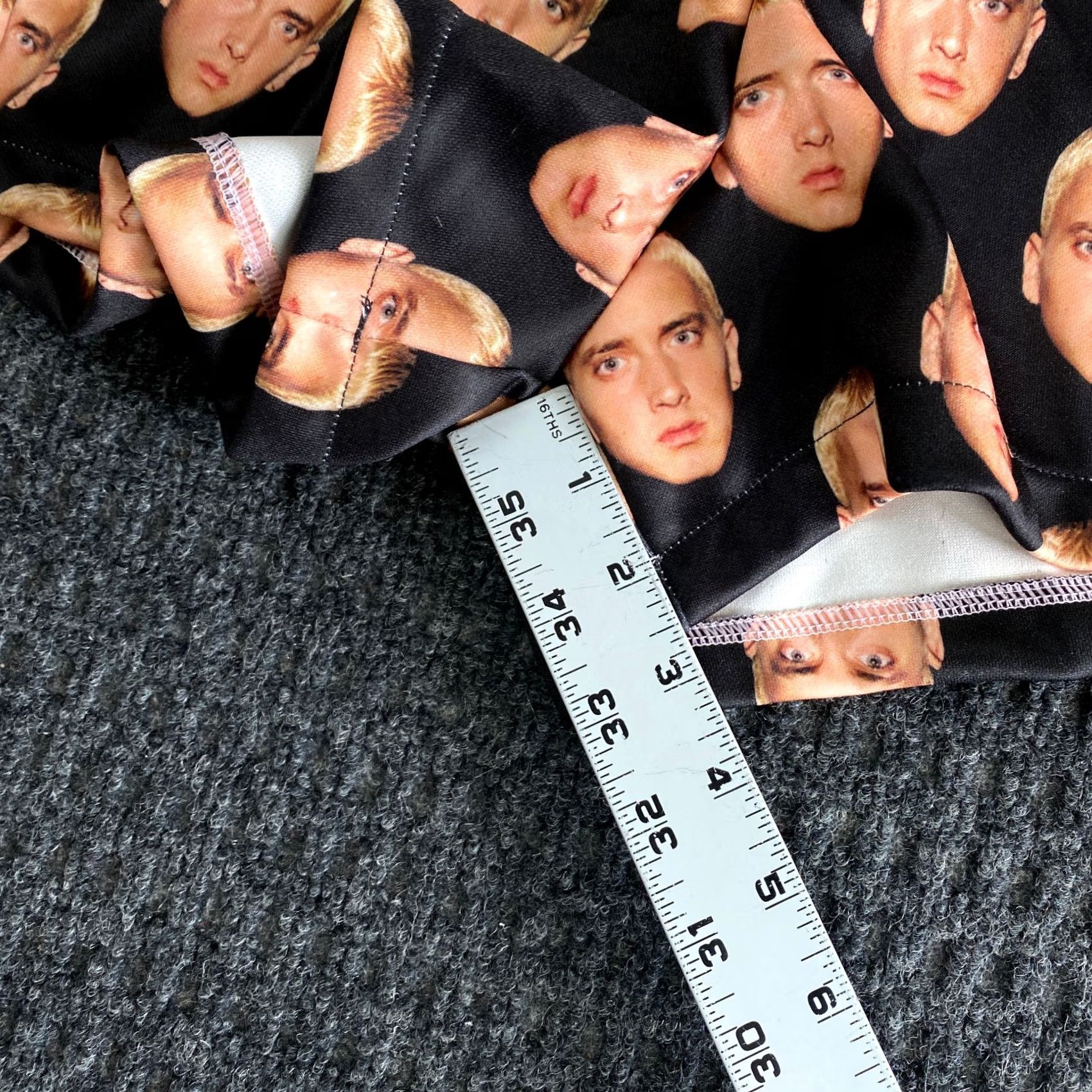 Vintage VINTAGE Eminem Slim Shady All Over Print Womens Booty Shorts XS/S 90s y2k NEW Black Size 28" / US 6 / IT 42 - 5 Thumbnail