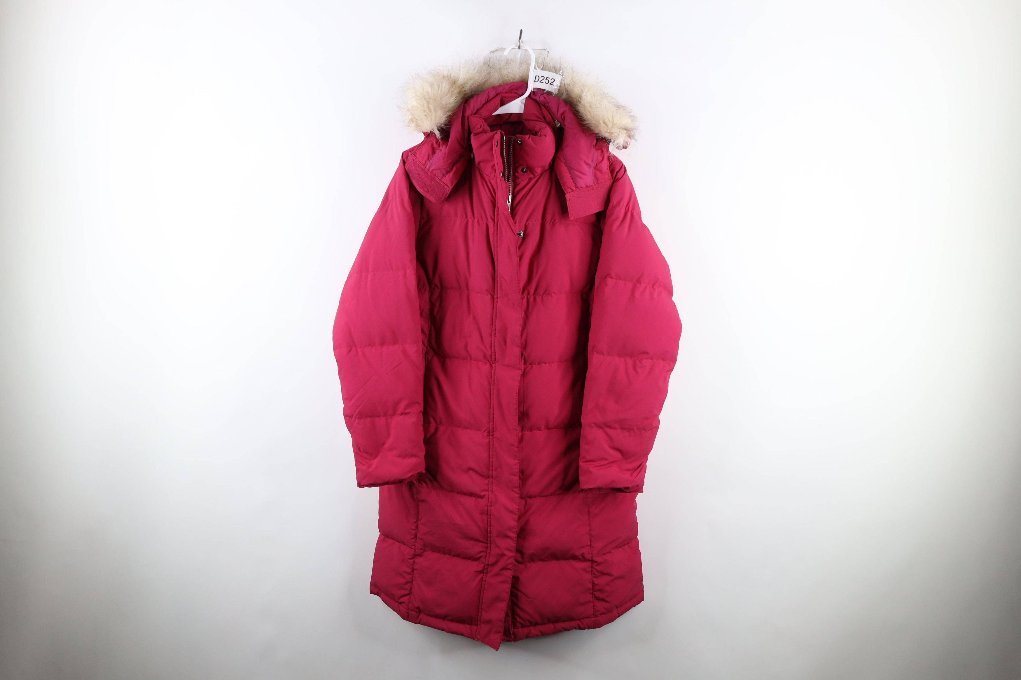 Vintage LL Bean Down Fill Hooded Full Length Puffer Jacket