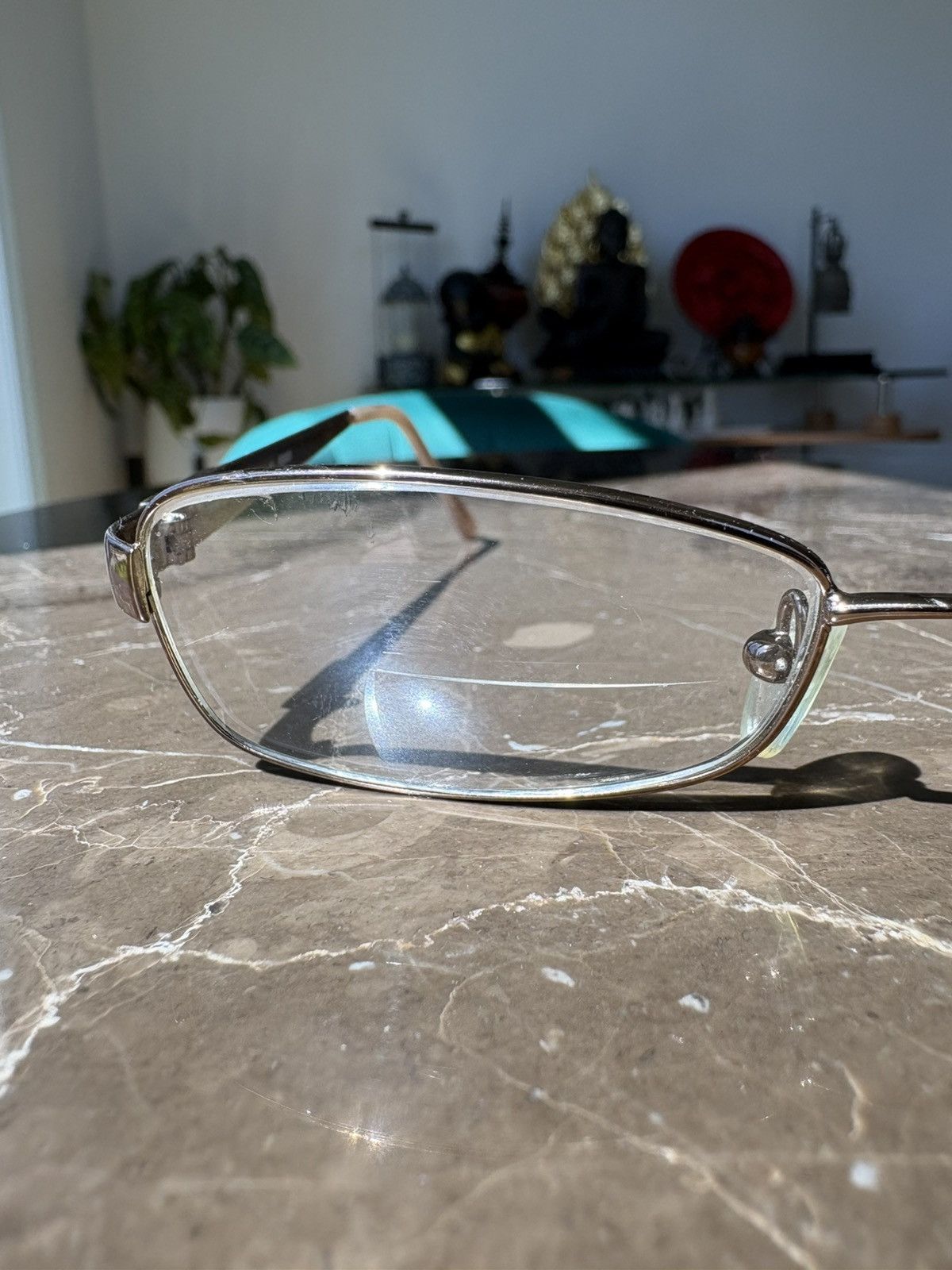 Fendi FENDI F769R Vintage 80s 90s Silver Rectangle Eyeglasses READ Size ONE SIZE - 6 Thumbnail