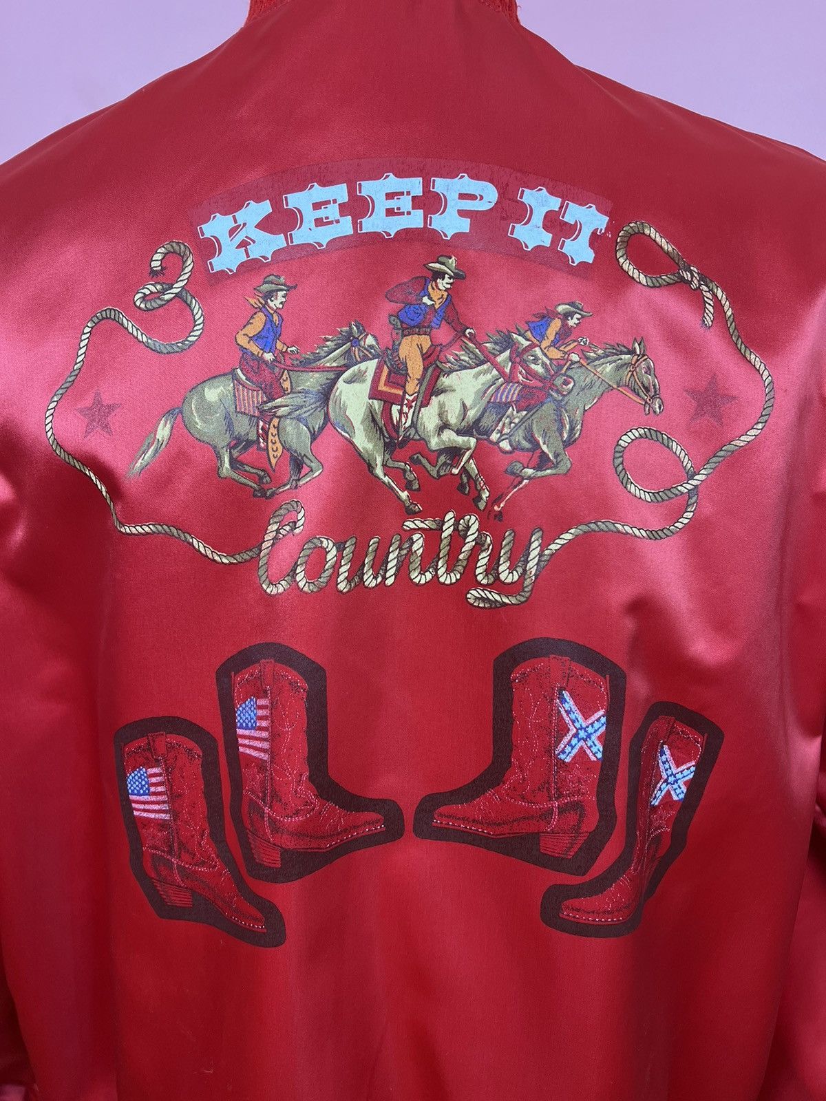 Vintage Keep it Texas varsity jacket bomber vintage rare Size US M / EU 48-50 / 2 - 11 Thumbnail
