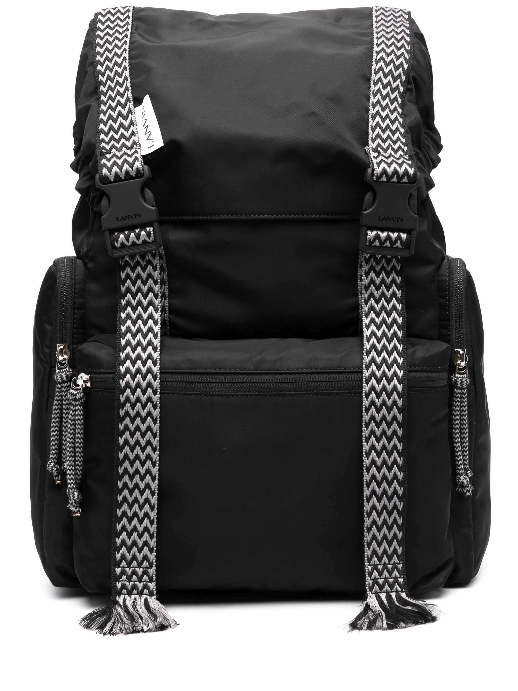 Lanvin o1w1db10125 Size: OS / Curb Strap-Detail Backpack in Black Size ONE SIZE - 1 Thumbnail