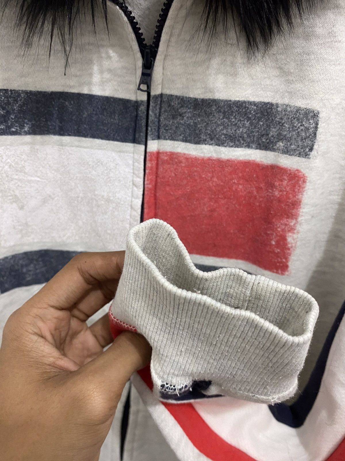 14th Addiction 💥LGB💥Tommy hilfiger Fur Zipper Hoodie LGB Style Size US L / EU 52-54 / 3 - 8 Thumbnail