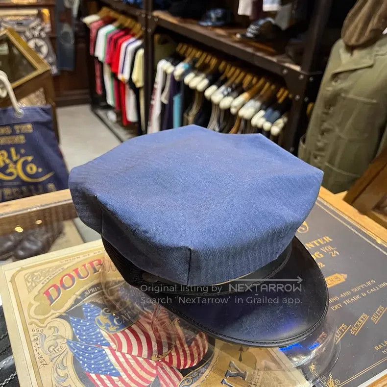 RRL Ralph Lauren RRL Ralph Lauren Original year American-made leather cap w Size ONE SIZE - 1 Thumbnail