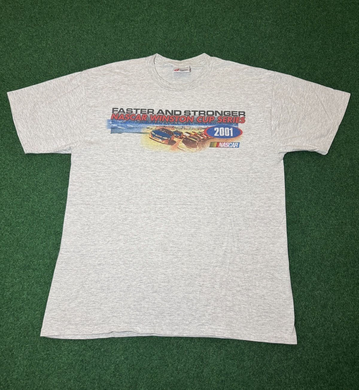 NASCAR Y2K Nascar Winston Cup Series 2001 Vintage Racing T Shirt Size US L / EU 52-54 / 3 - 1 Thumbnail