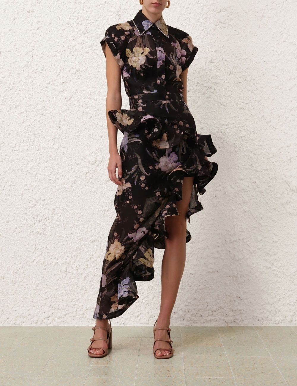 Zimmermann oc11z0825 Eden Waterfall Skirt in Multicolor Size 34" / US 12 / IT 48 - 2 Thumbnail