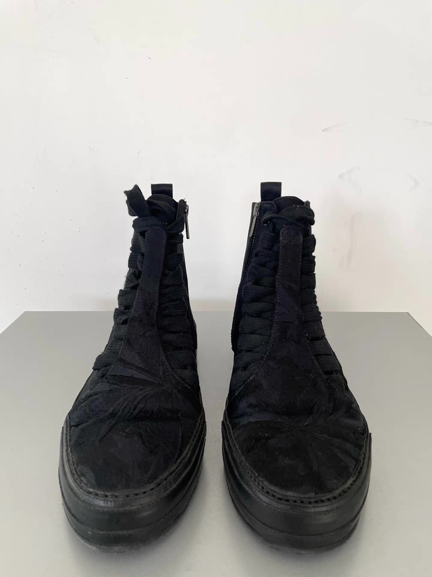 Ann Demeulemeester Ann Demeulemeester Embroidered High-Top Boots。Ｑ21 Size US 7 / EU 40 - 6 Thumbnail