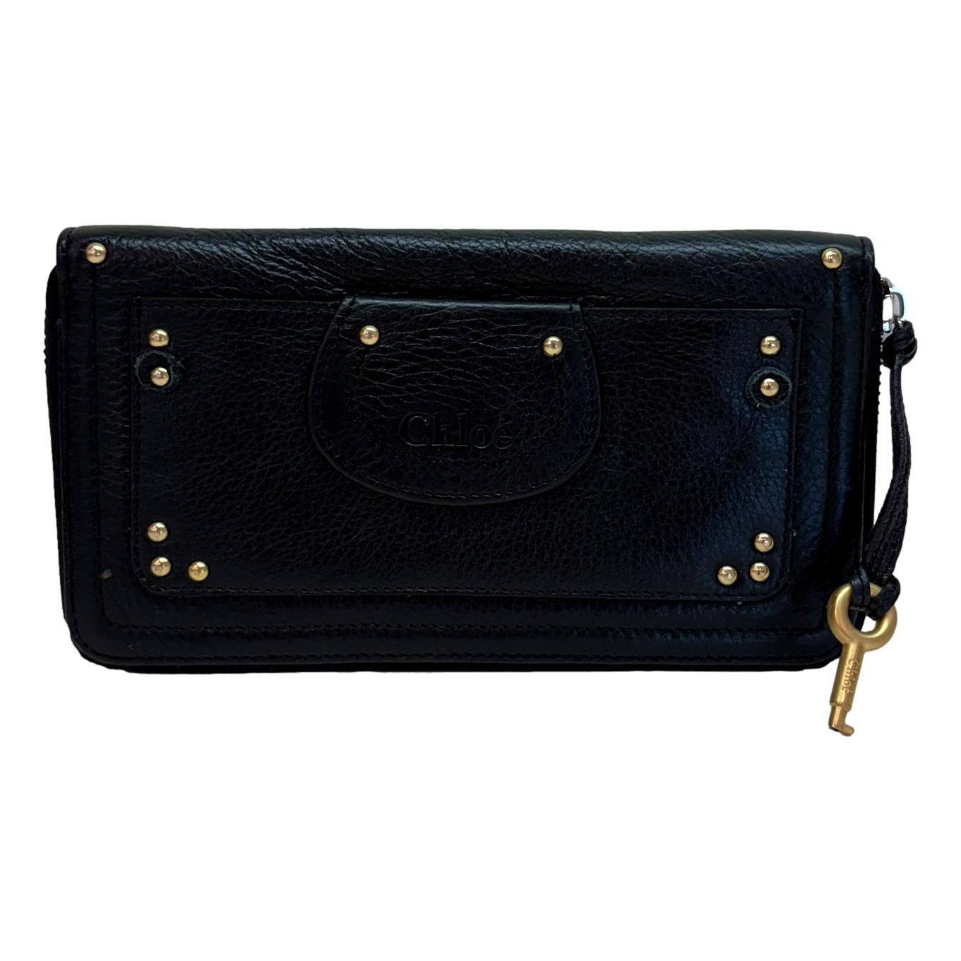 Chloe Chloe Black Leather Paddington Wallet With Key Use As Clutch Size ONE SIZE - 1 Thumbnail