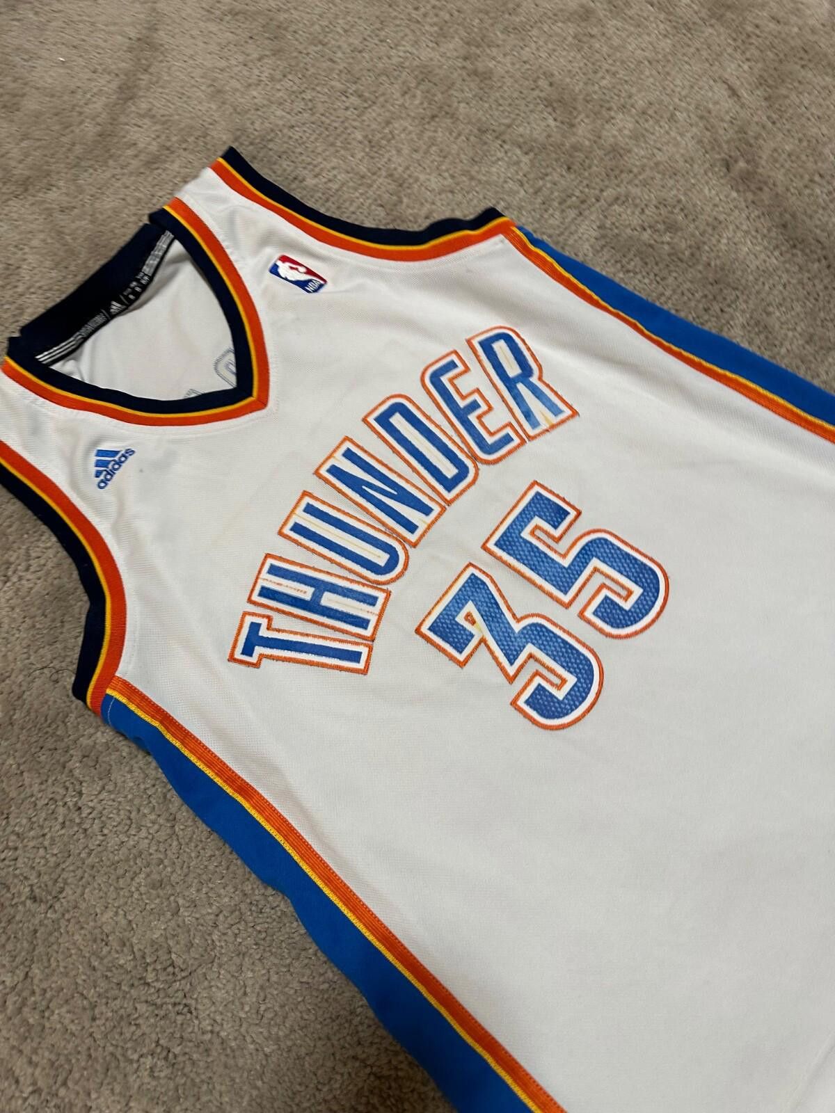 Adidas NBA OKLAHOMA CITY THUNDER BASKETBALL SHIRT Size S #35 DURANT Size US S / EU 44-46 / 1 - 3 Thumbnail