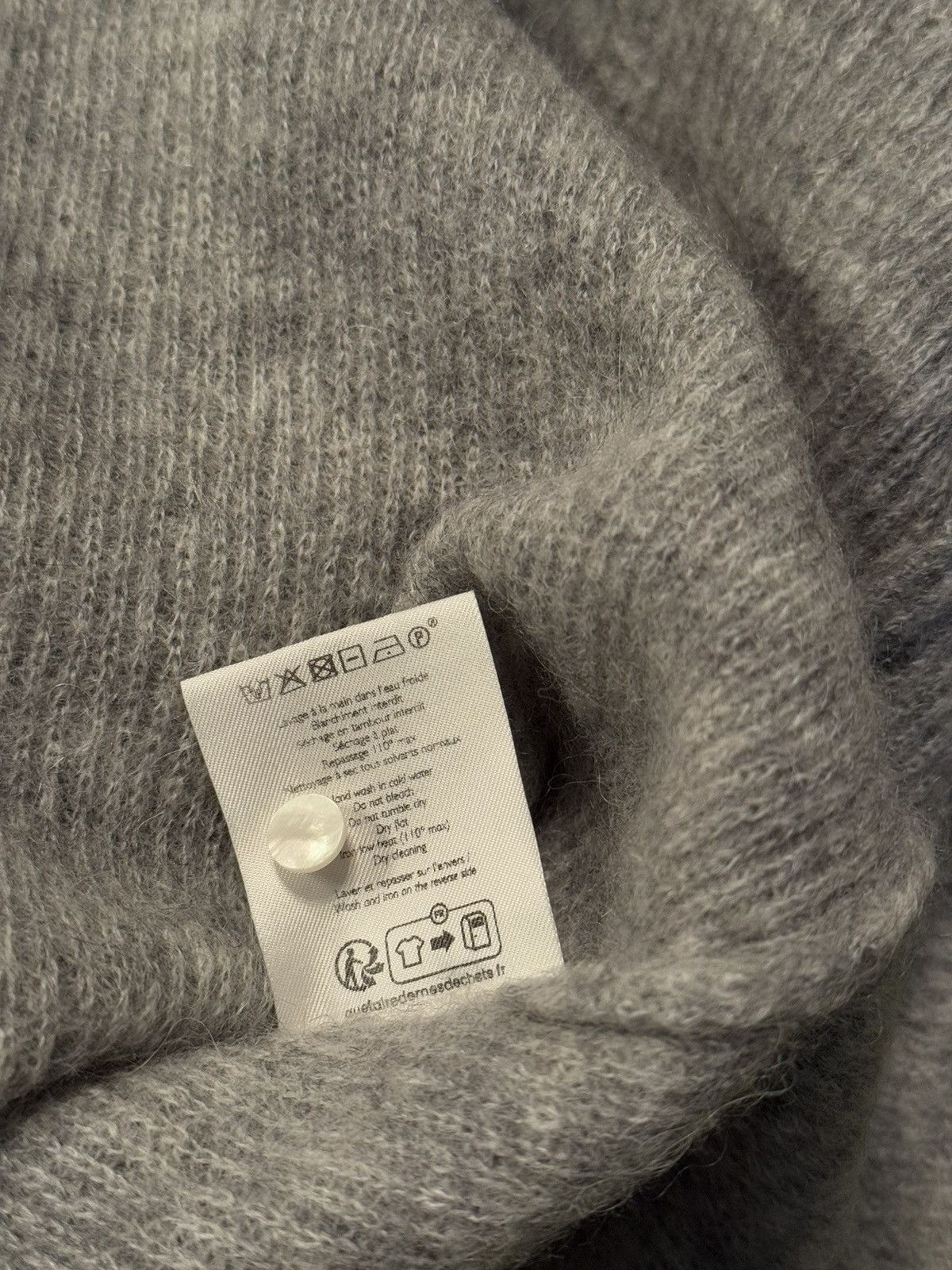 Designer × Sezane Sezane mohair + alpaca blend oldmoney style cardigan sweater Size XS / US 0-2 / IT 36-38 - 6 Thumbnail