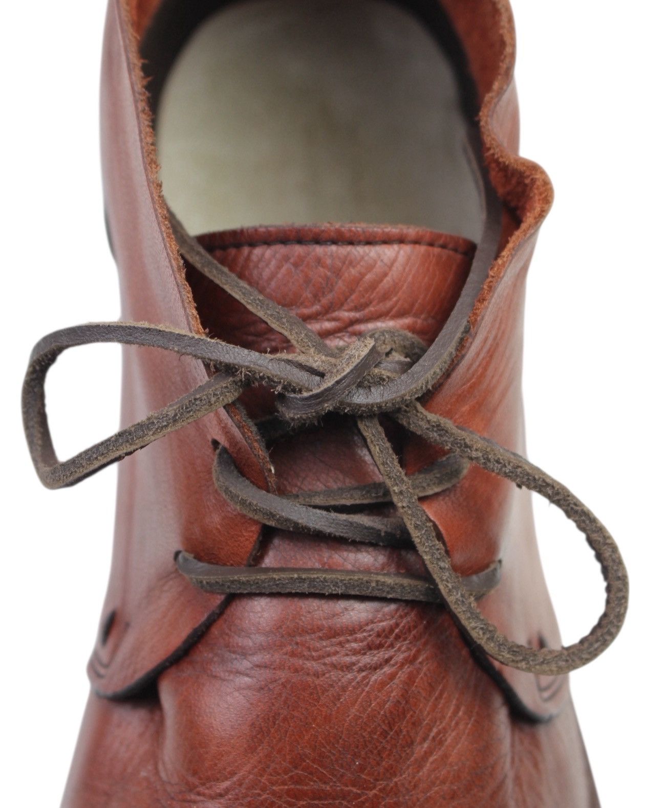 Japanese Brand 2000S SHIPS JAPAN HANDMADE BROWN LEATHER CHUKKA BOOTS Size US 10 / EU 43 - 4 Thumbnail