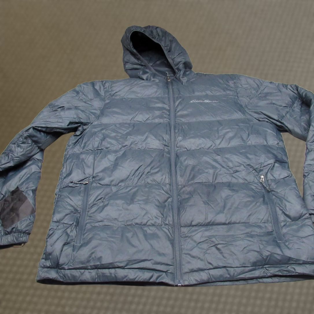 Eddie Bauer Eddie Bauer Puffer Jacket Men Large Blue Full Zip Quilted Down Insulated Lightweight Pockets Casual Outdoor Size US L / EU 52-54 / 3 - 1 Thumbnail