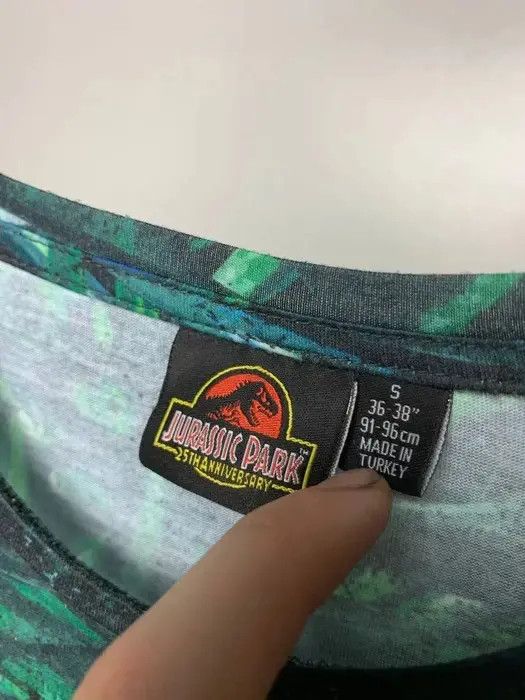 Band Tees Jurassic park T-shirt movie vintage size S green big logo Size US S / EU 44-46 / 1 - 3 Thumbnail