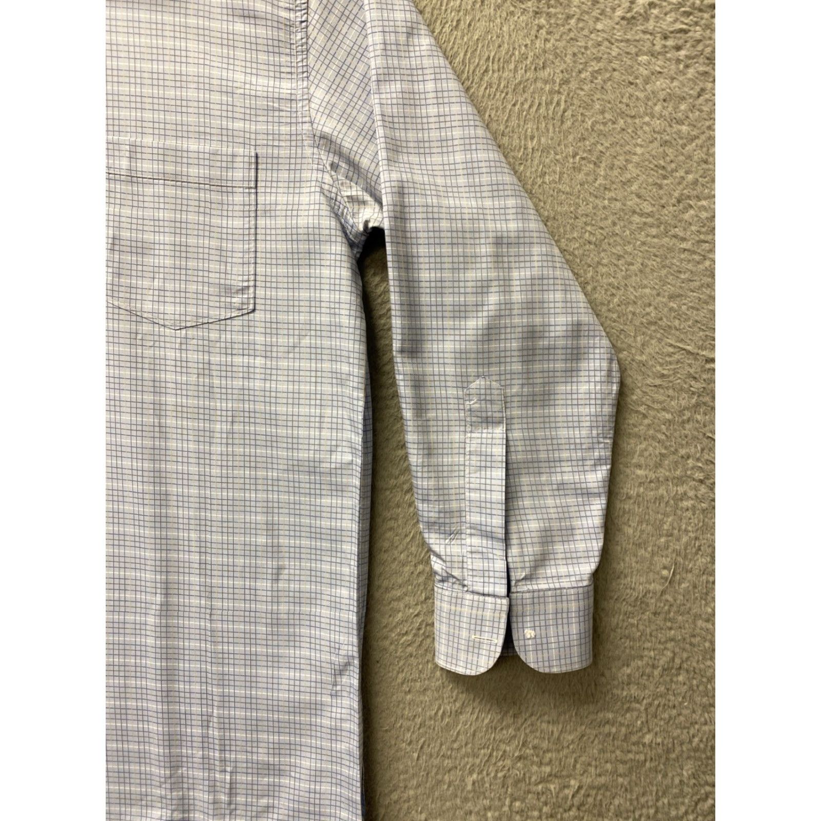 Ermenegildo Zegna Ermenegildo Zegna Button Shirt Men’s XL Blue 161-11 Button-Up Casual Designer Regular Cotton Solid Long Sleeve Collared Size US XL / EU 56 / 4 - 3 Thumbnail
