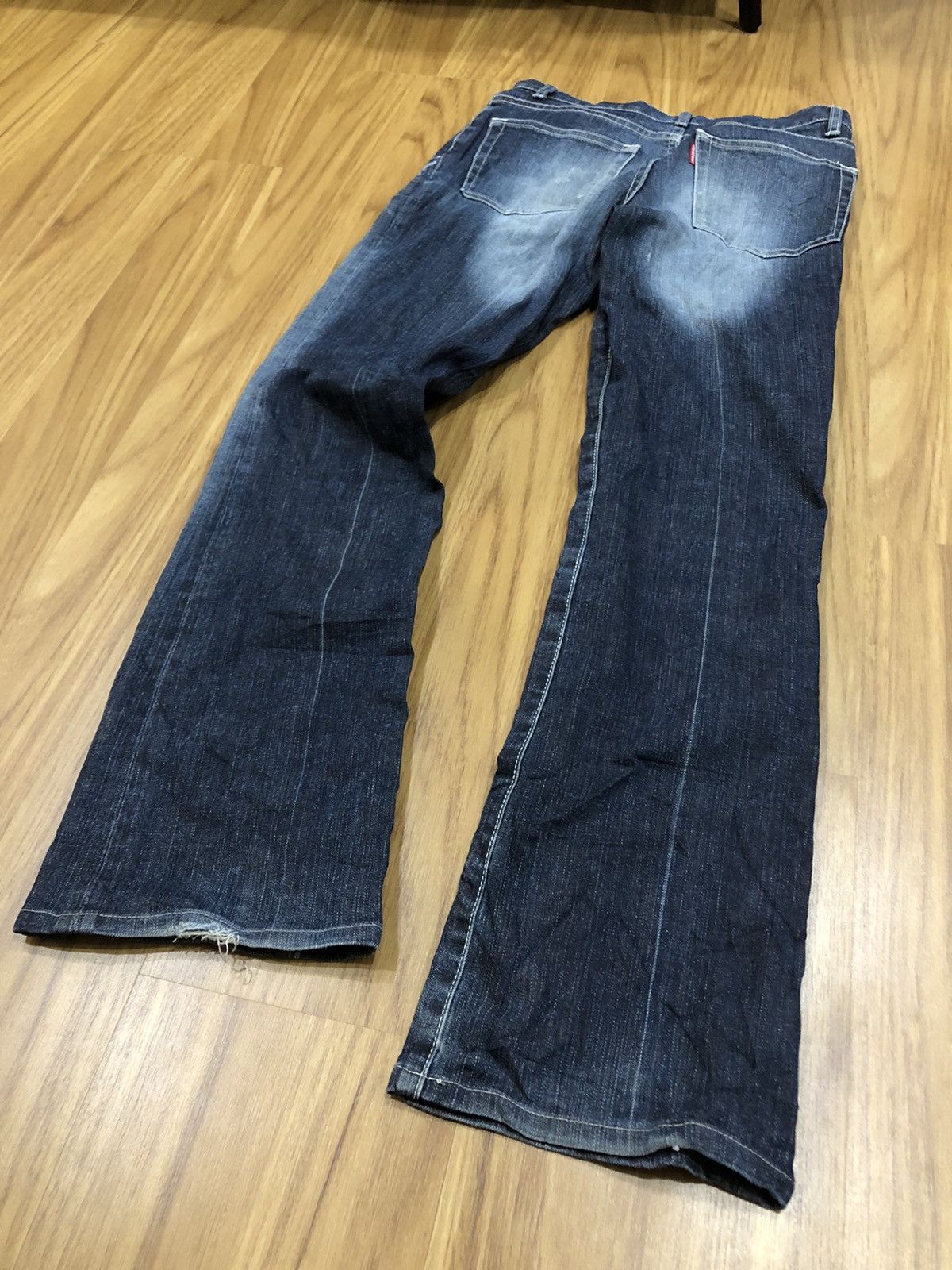 Tornado Mart Tornado Mart Flare Paint Splatter Faded Pocket Denim Size US 28 / EU 44 - 11 Thumbnail