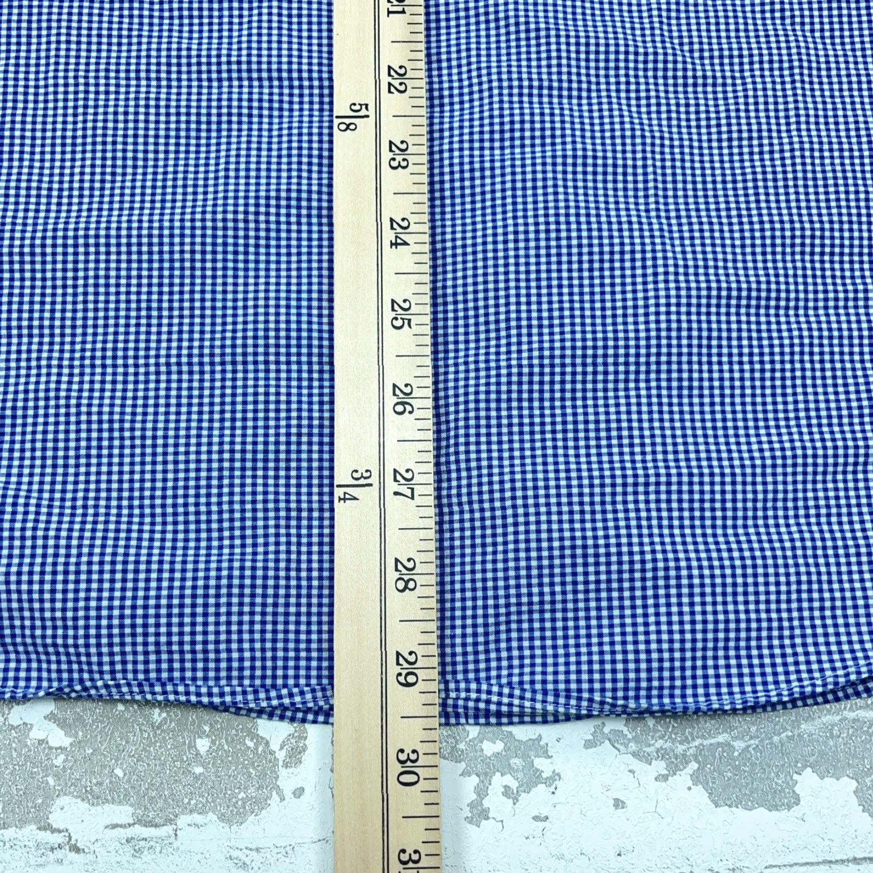 Ralph Lauren Ralph Lauren Shirt Men XL Blue White Button Up Custom Fit Mini Check Gingham A87 Size US XL / EU 56 / 4 - 7 Thumbnail