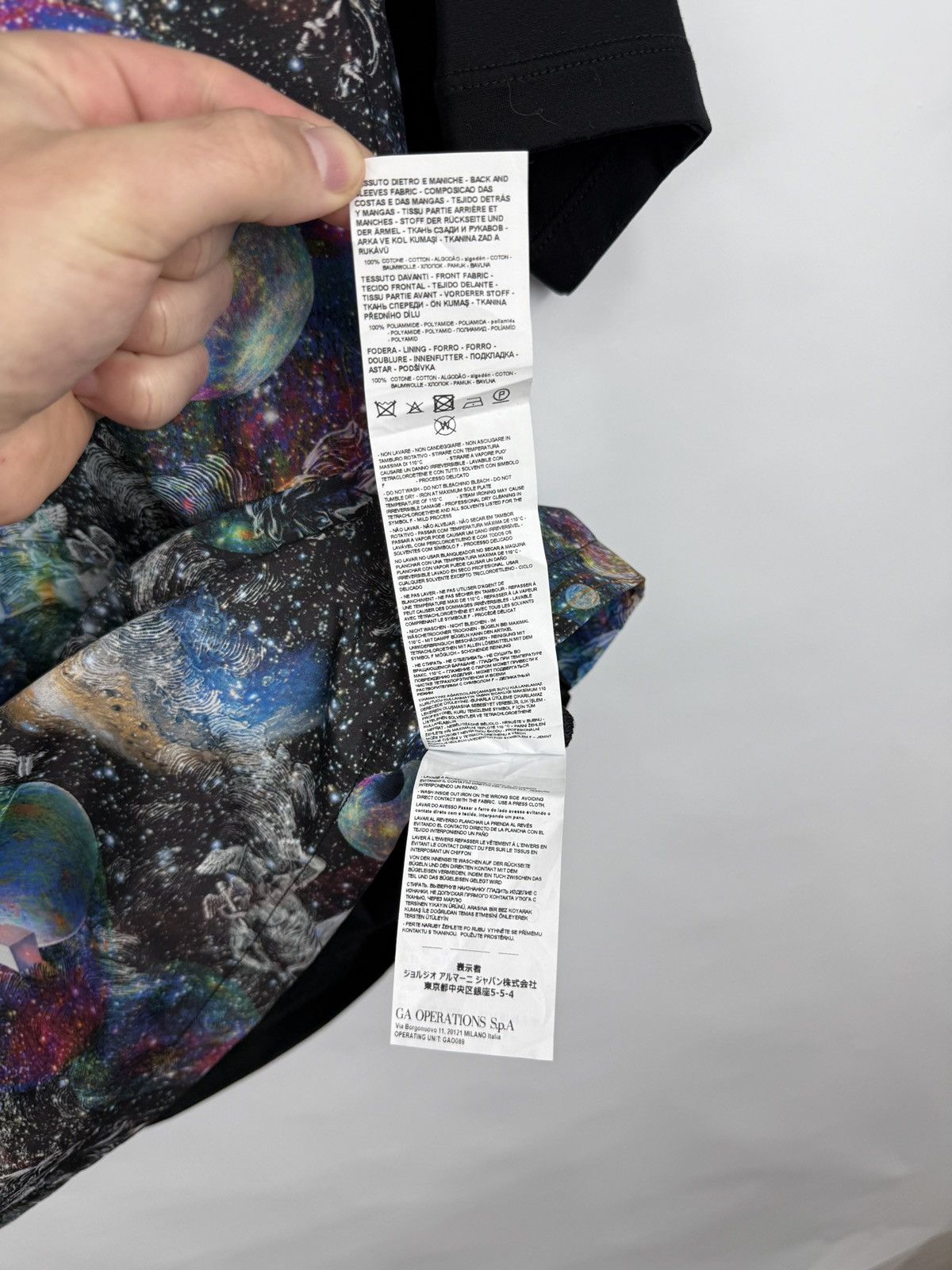 Emporio Armani 🇮🇹 Emporio Armani Galaxy Print T-Shirt Space Rare Hype Size US M / EU 48-50 / 2 - 9 Thumbnail