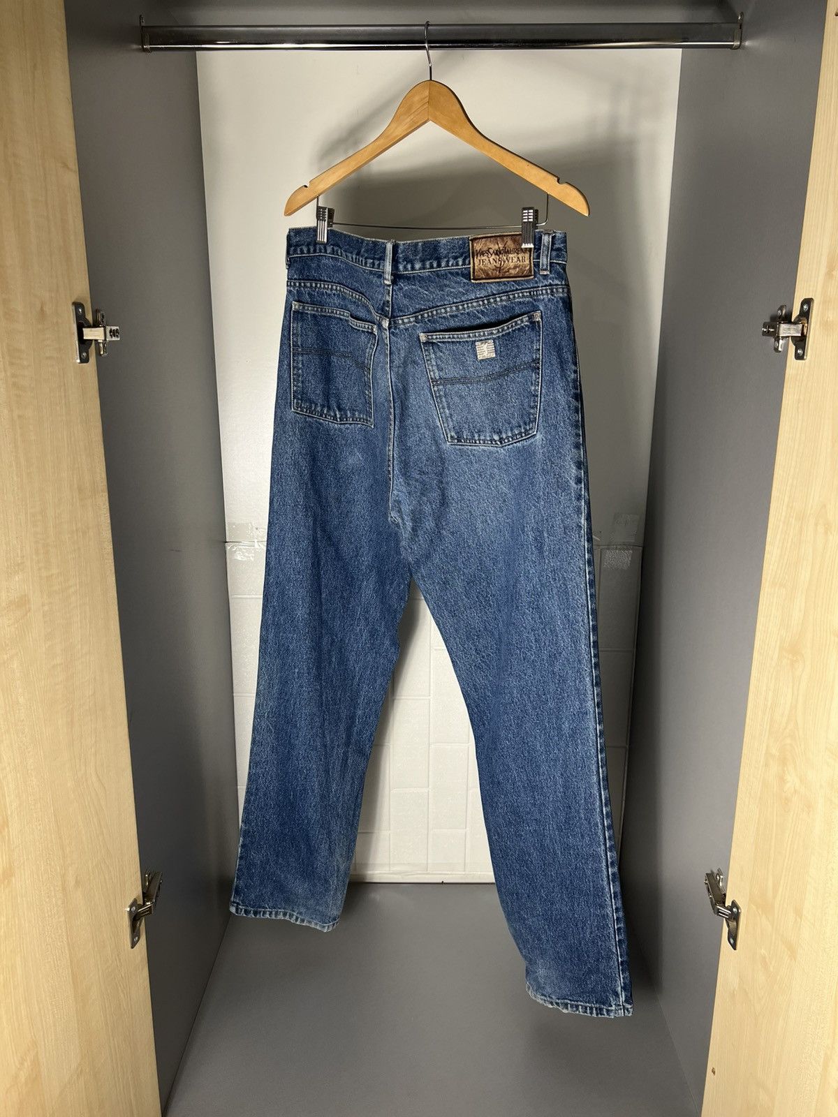 Saint Laurent Paris VINTAGE YVES SAINT LAURENT PARIS RETRO DENIM JEANS WEAR 90s Size US 38 / EU 54 - 18 Thumbnail