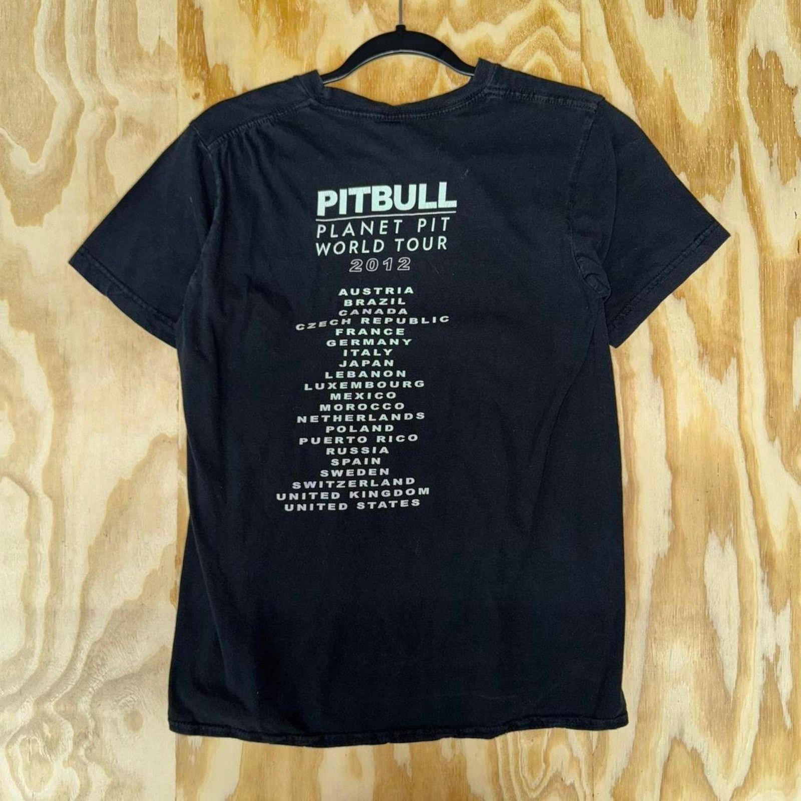 Tultex Vintage 2012 planet pit pitbull world tour mr worldwide tee Size US S / EU 44-46 / 1 - 2 Thumbnail