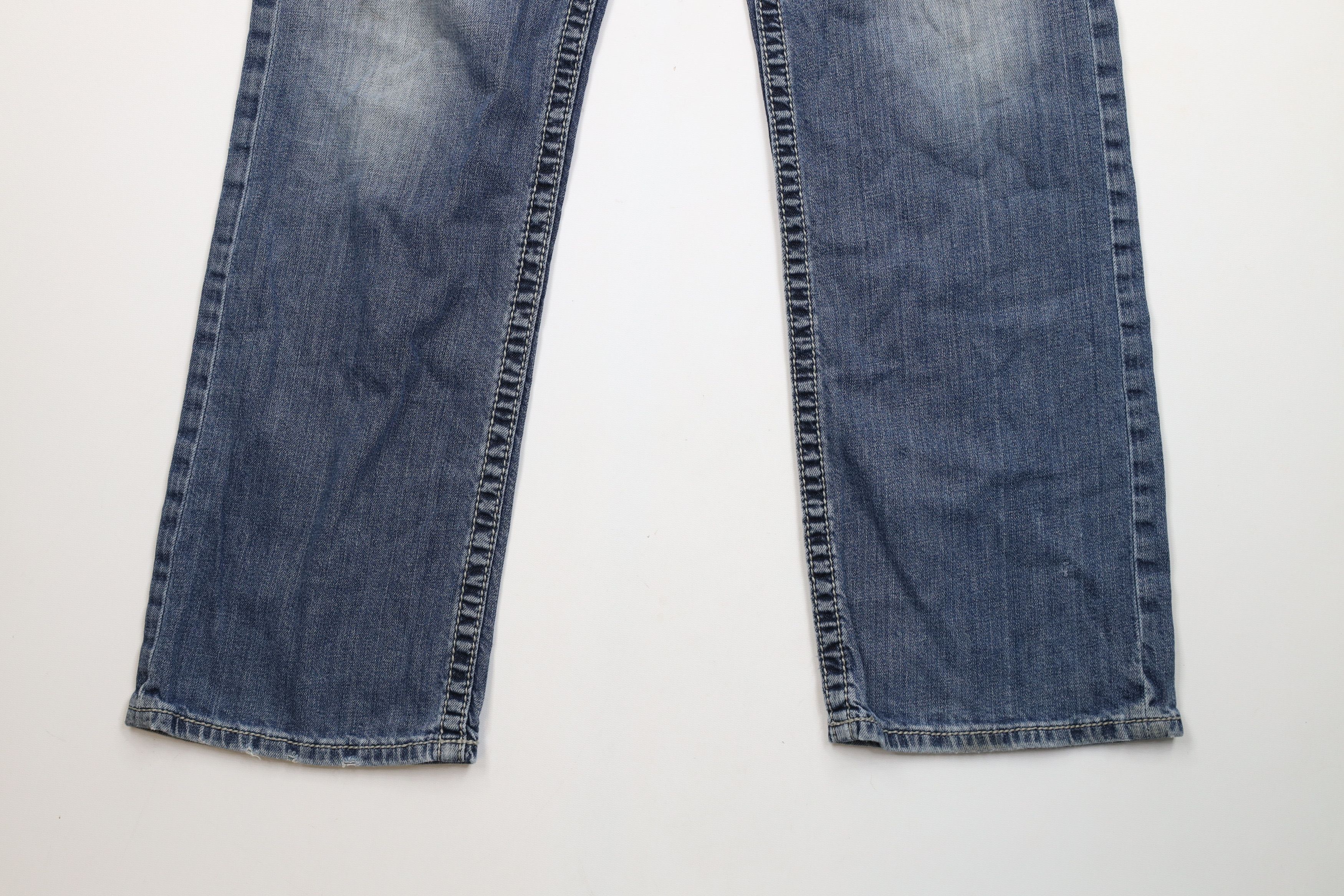 Vintage Buckle BKE Thick Stitch Stretch Jake Bootleg Denim Jeans Size US 33 - 4 Thumbnail