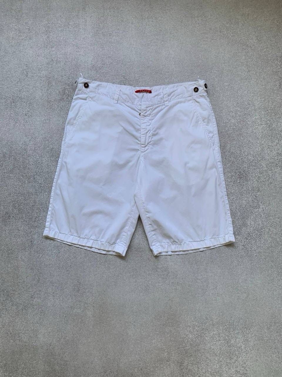 Prada Prada Milano White Vintage Shorts Man Luxury Cotton Pants Size US 32 / EU 48 - 1 Thumbnail