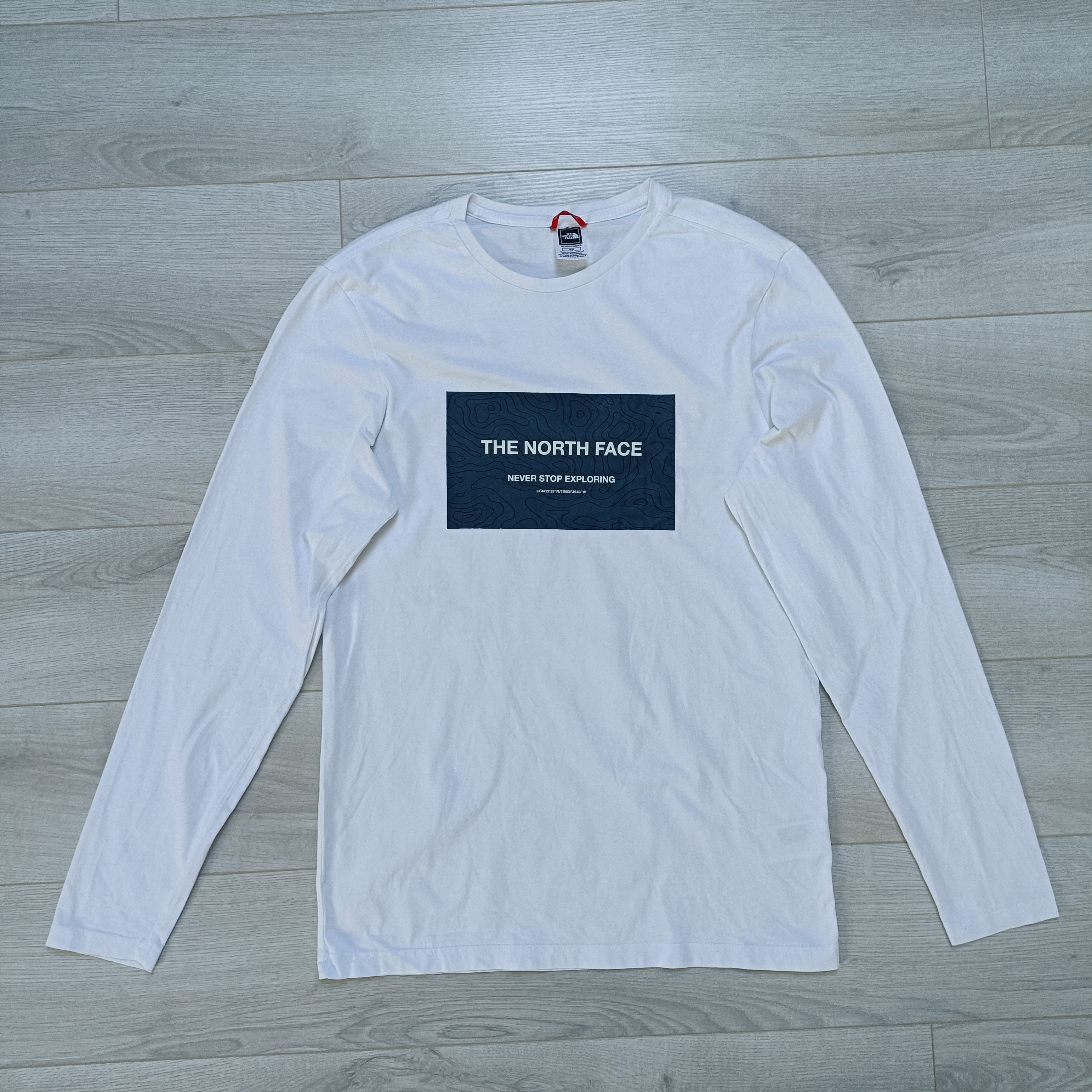 The North Face Men's White Cotton Longsleeve ! Size US S / EU 44-46 / 1 - 1 Thumbnail