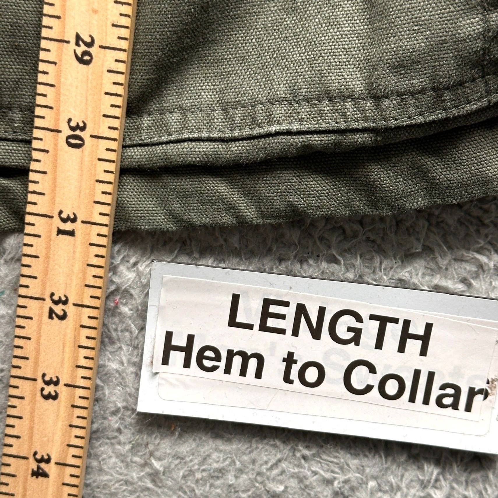 Faded Glory VINTAGE Faded Glory Expedition Series Quilt Lined Duck Canvas Barn Chore Coat Jacket XL Green Jacket/Coat Long Zip, Snap Mens XL Green Size US XXL / EU 58 / 5 - 7 Thumbnail
