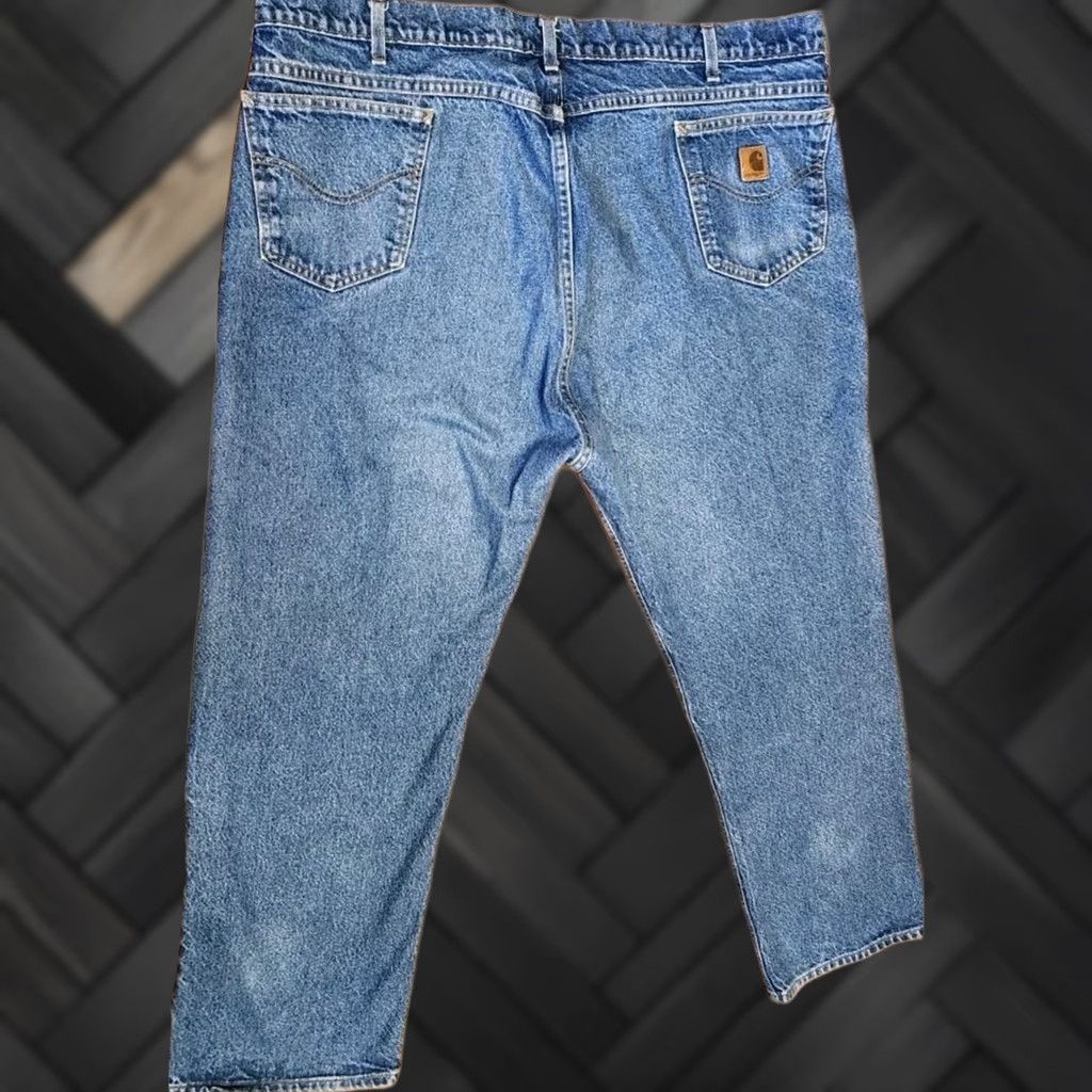 Carhartt VINTAGE Carhartt Jeans Men's 46x30 Baggy Wide-Leg Workwear Skater Denim Blue VTG Size US 30 / EU 46 - 1 Thumbnail