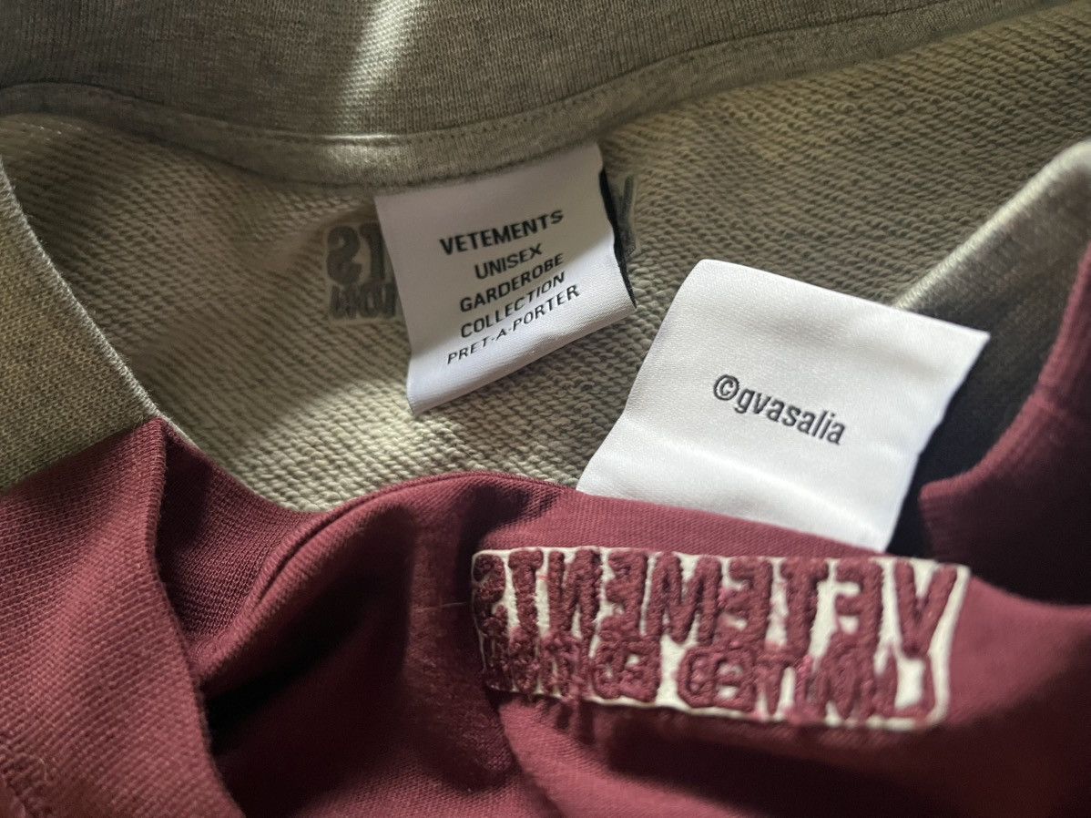 Vetements Vetements Gray & Red Runway Merged T-Shirt / Sweatshirt Size US L / EU 52-54 / 3 - 4 Thumbnail