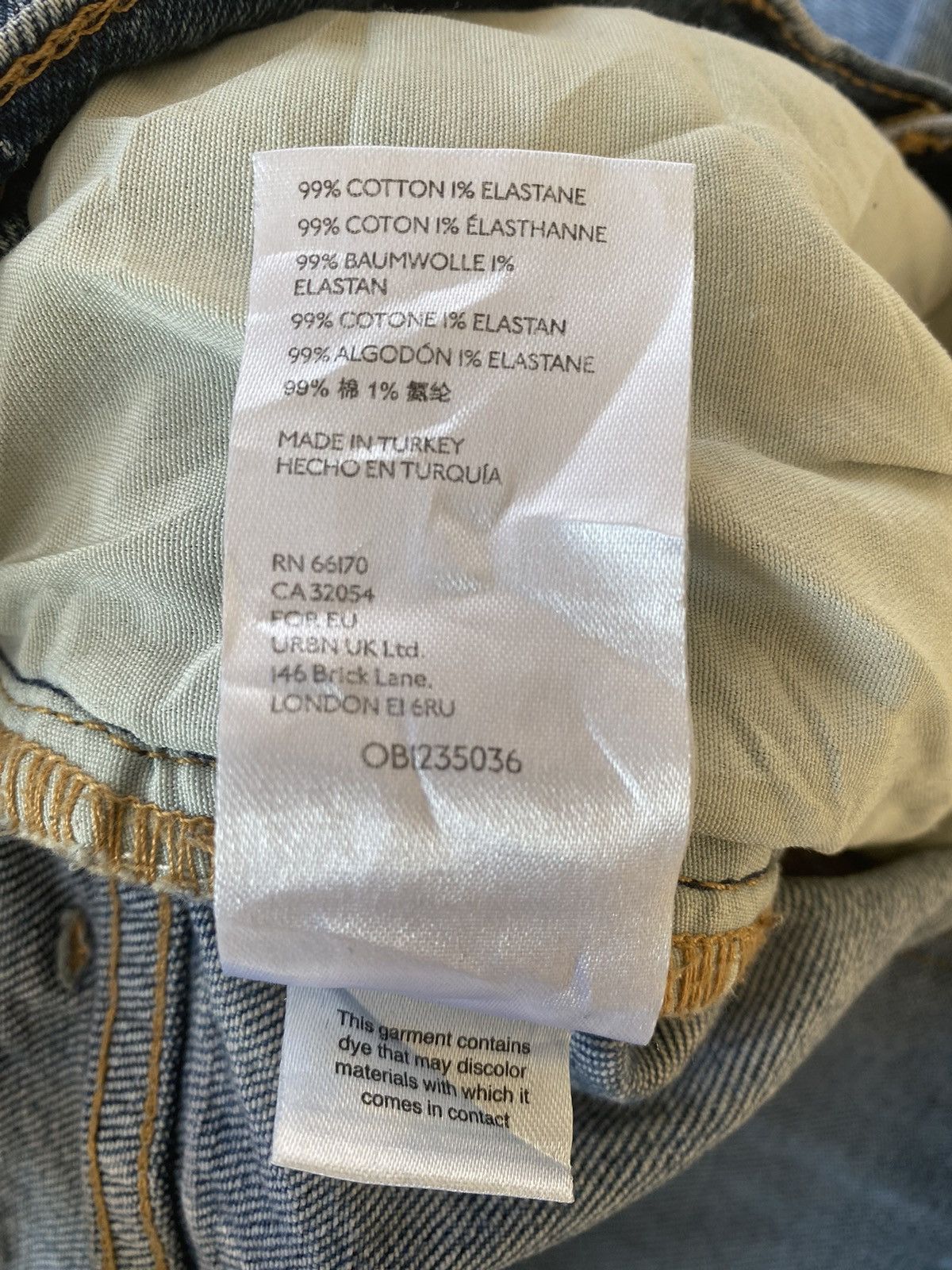 Designer × If Six Was Nine × Vintage We the Free Jeans Made in Turkey Flare Buttonfly Size US 33 - 12 Thumbnail