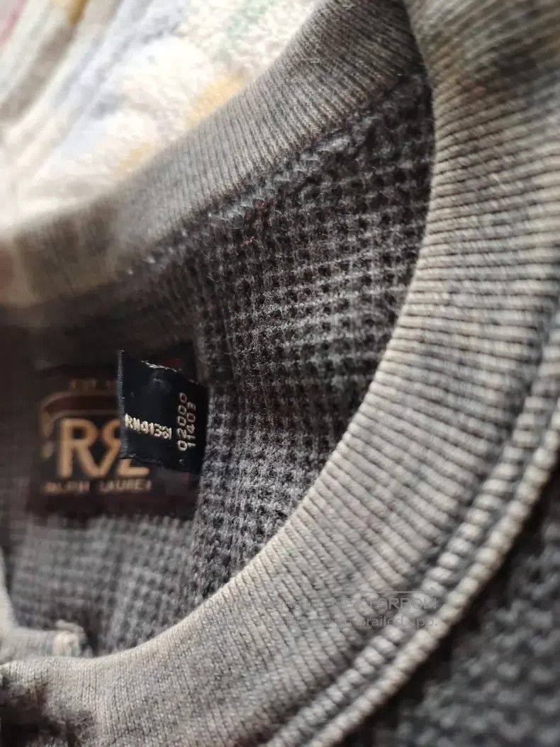 RRL Ralph Lauren RRL Ralph Lauren Short-sleeve polo shirt, gray classic mes Size US XL / EU 56 / 4 - 7 Thumbnail