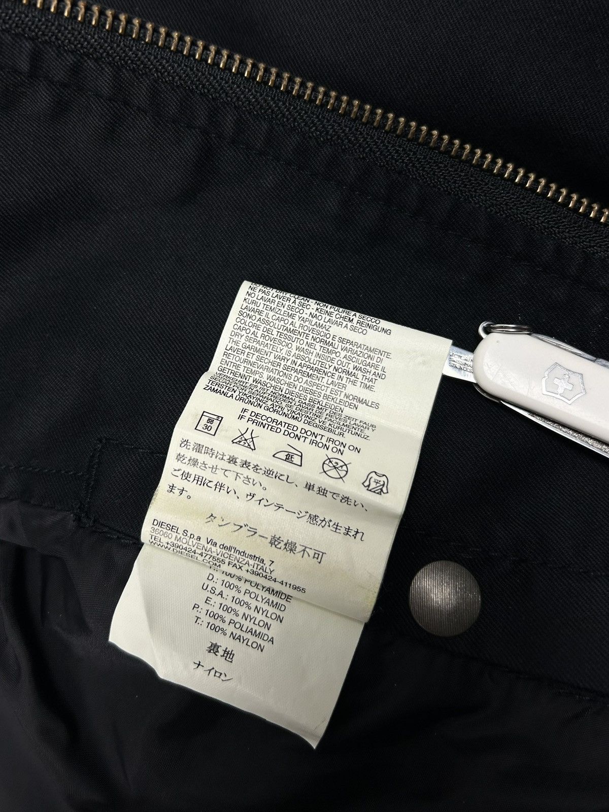 Diesel Rare Diesel Japanese Vintage Moto Jacket Men’s M Black Y2K Size US M / EU 48-50 / 2 - 20 Thumbnail