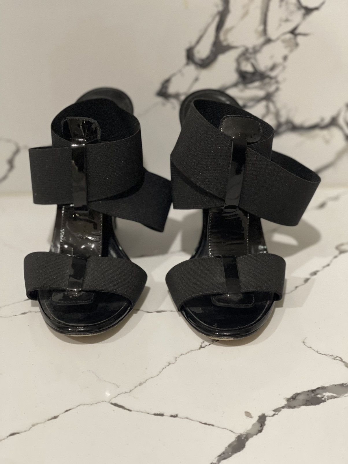 Manolo Blahnik Manolo Blahnik Black Wedges Size US 5 / IT 35 - 4 Thumbnail