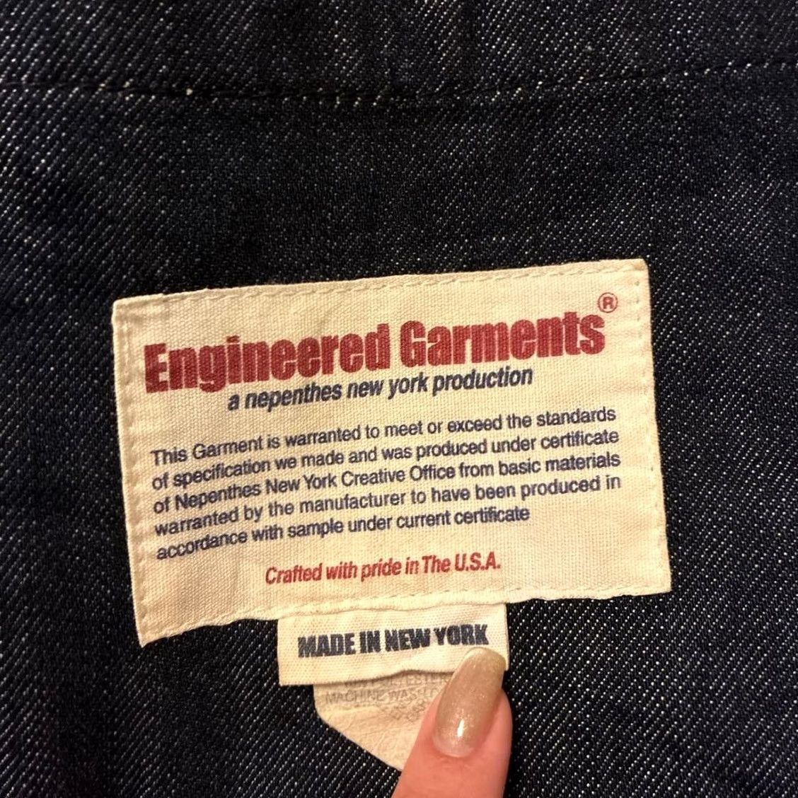 Engineered Garments Engineered Garments Vest Denim Dark Blue Size XS Men's Casual Size US XS / EU 42 / 0 - 2 Thumbnail