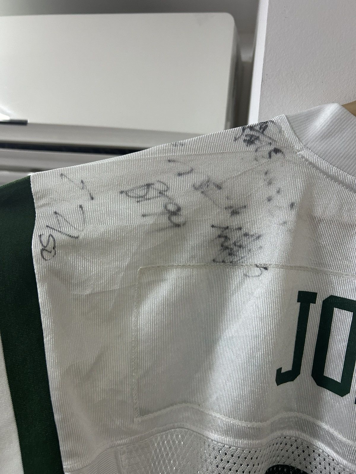 NFL × Vintage New York Jets Jones Full team signed jersey Size US L / EU 52-54 / 3 - 5 Thumbnail
