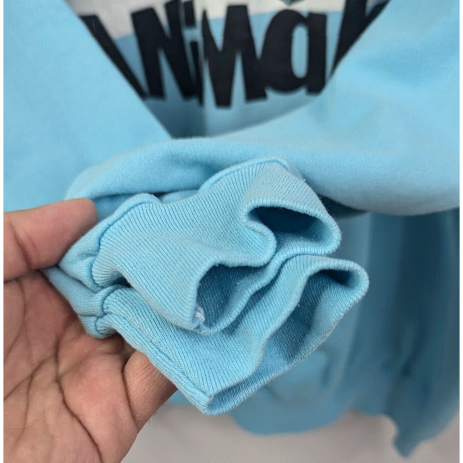 TEE JAYS VINTAGE Tee Jays Sweatshirt Shirt Unisex Adults XL Blue Pullover 80s Ski Animals Made in USA Size US XL / EU 56 / 4 - 5 Thumbnail