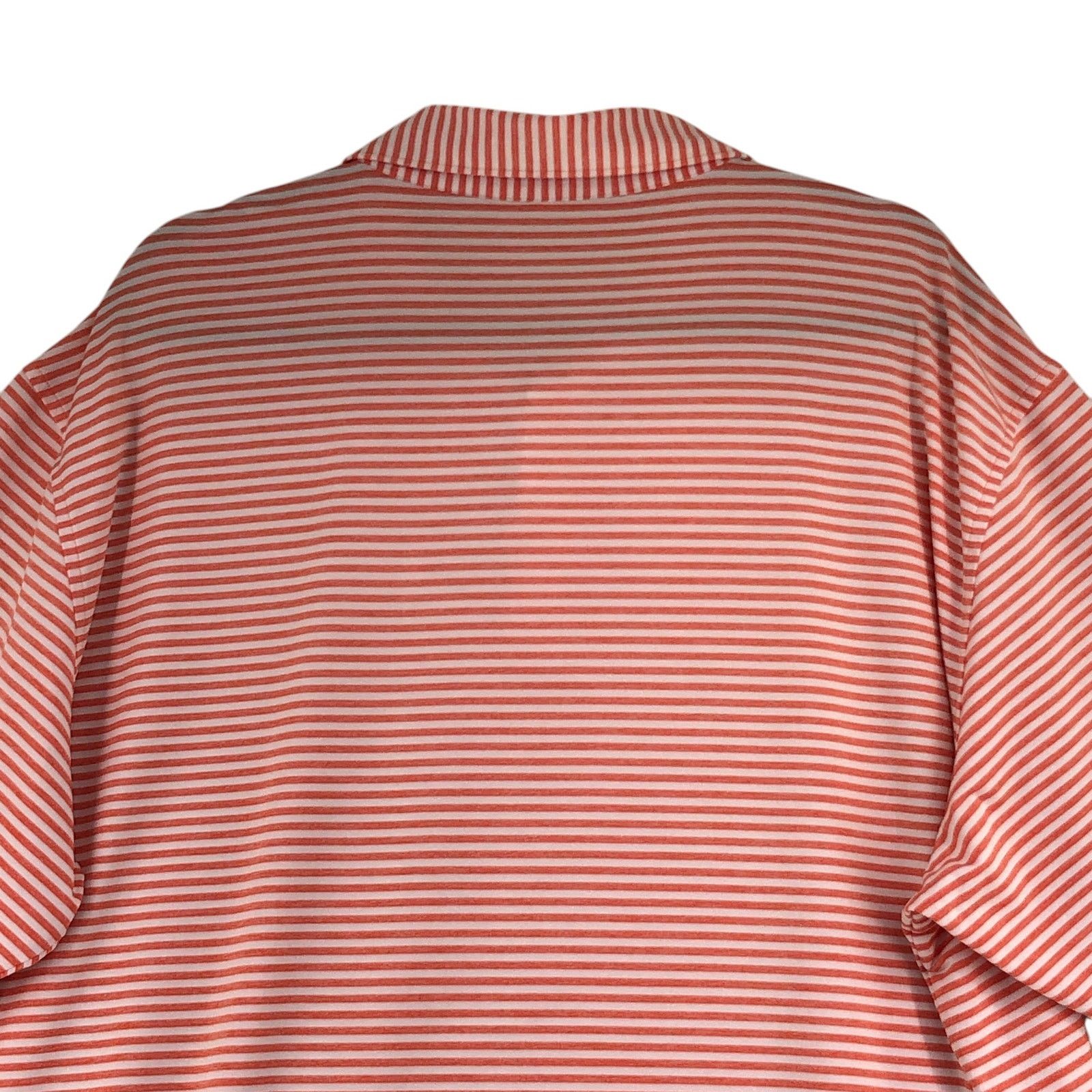 Peter Millar Peter Millar Size XXL Polo Shirt Striped Orange Hualalai Size US XXL / EU 58 / 5 - 9 Thumbnail