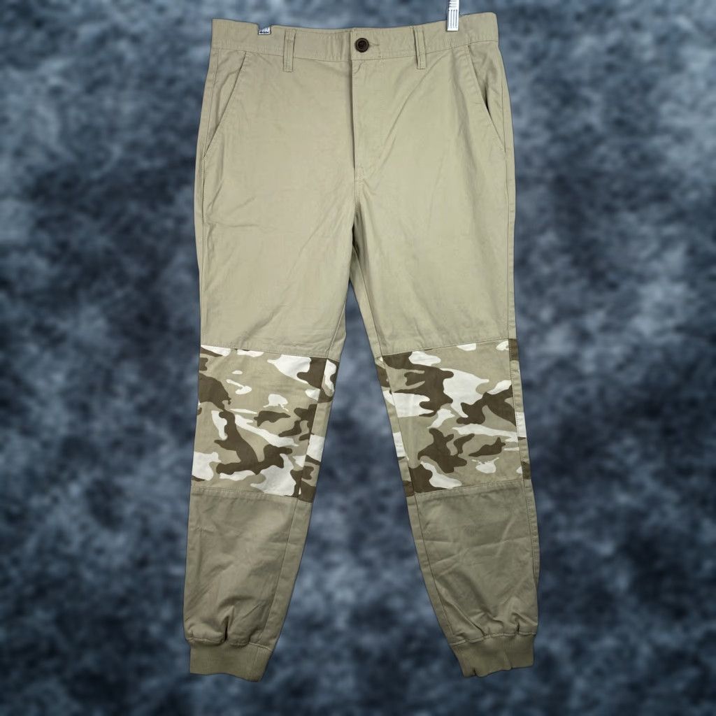 Vintage Aéropostale Cargo Jogger Pants Mens 32 Tan Khaki Camo Knee Cotton Preppy Pants Size US 32 / EU 48 - 1 Thumbnail