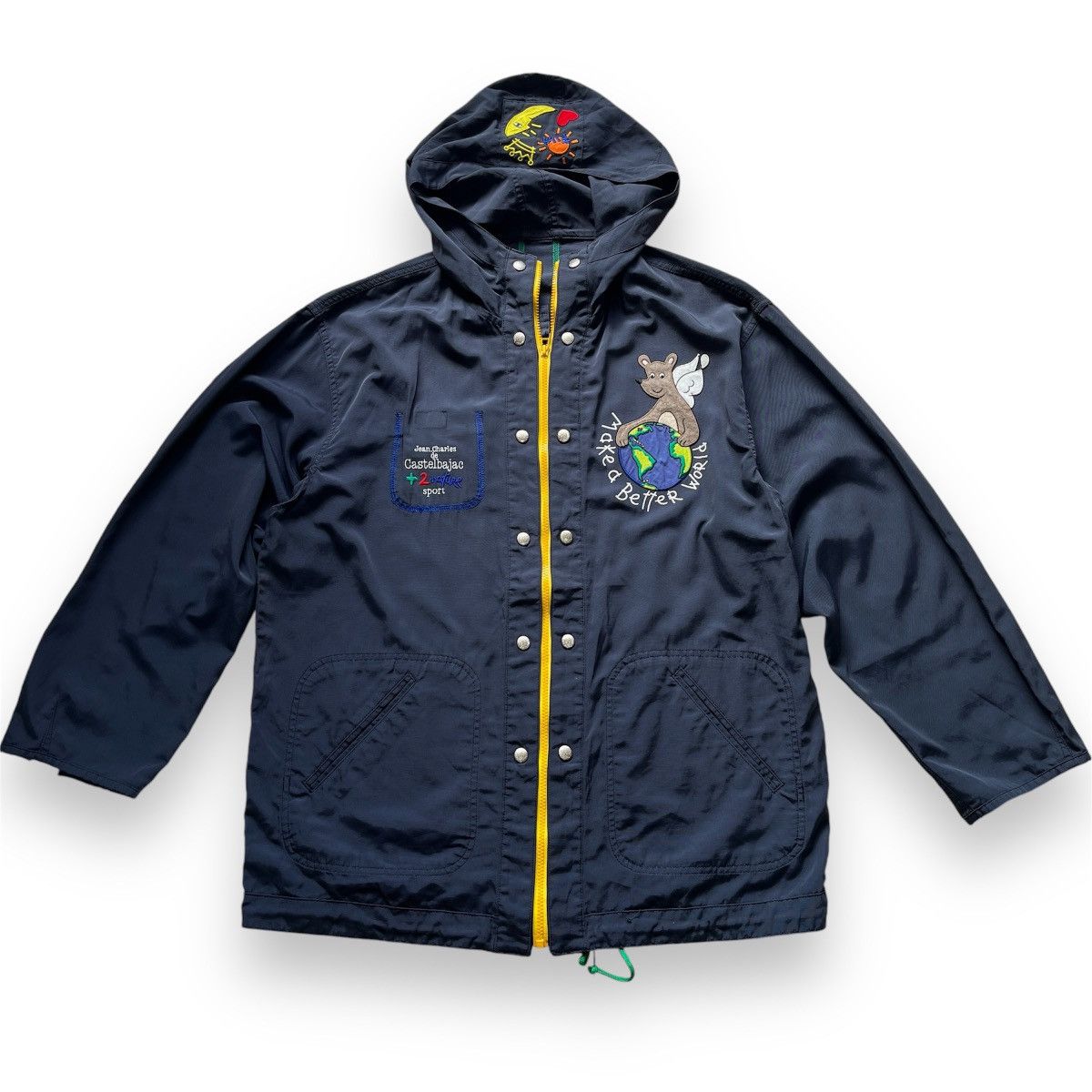 Jean Charles De Castelbajac Vintage Castelbajac Light Hoodie Jacket Size US L / EU 52-54 / 3 - 1 Thumbnail