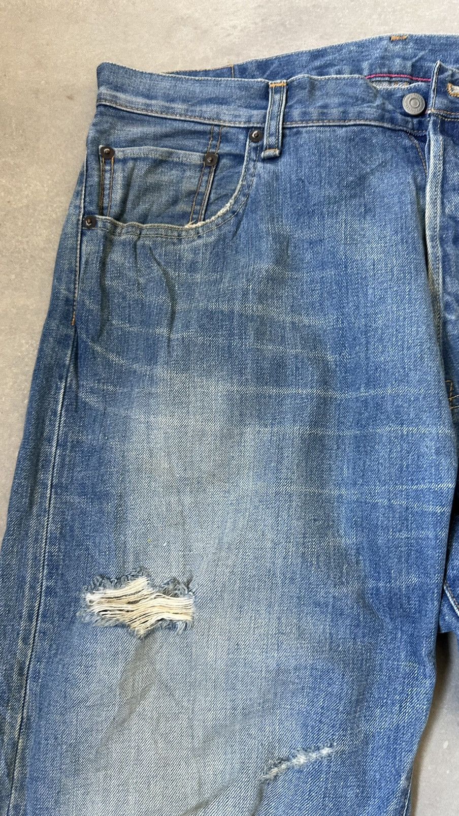 Ordinary Fits ORDINARY FITS DISTRESSED DENIM PANT Size US 38 / EU 54 - 5 Thumbnail