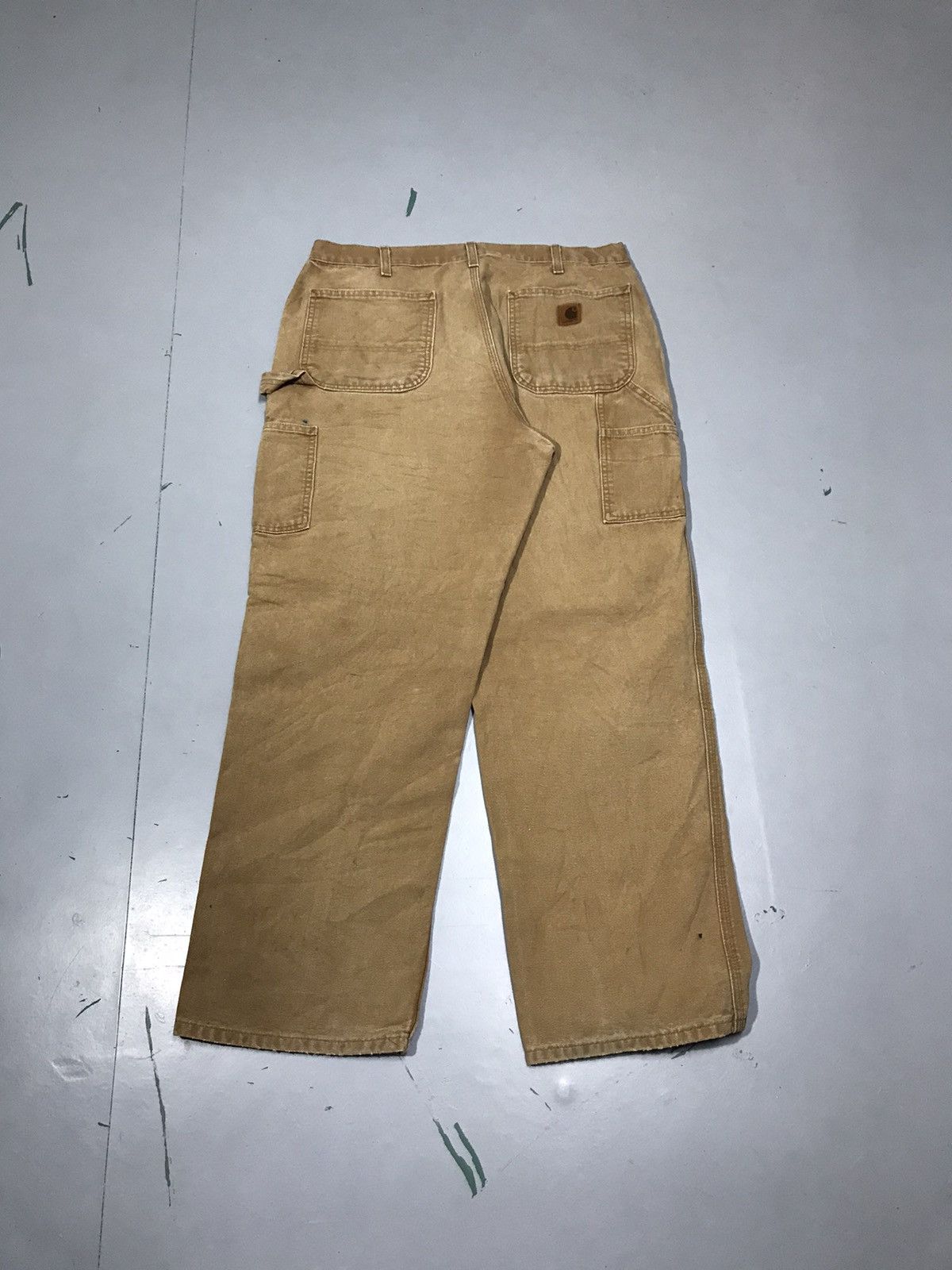 Carhartt Vintage Carhartt B11 BRN damaged carpenter denim workwear Size US 36 / EU 52 - 7 Thumbnail