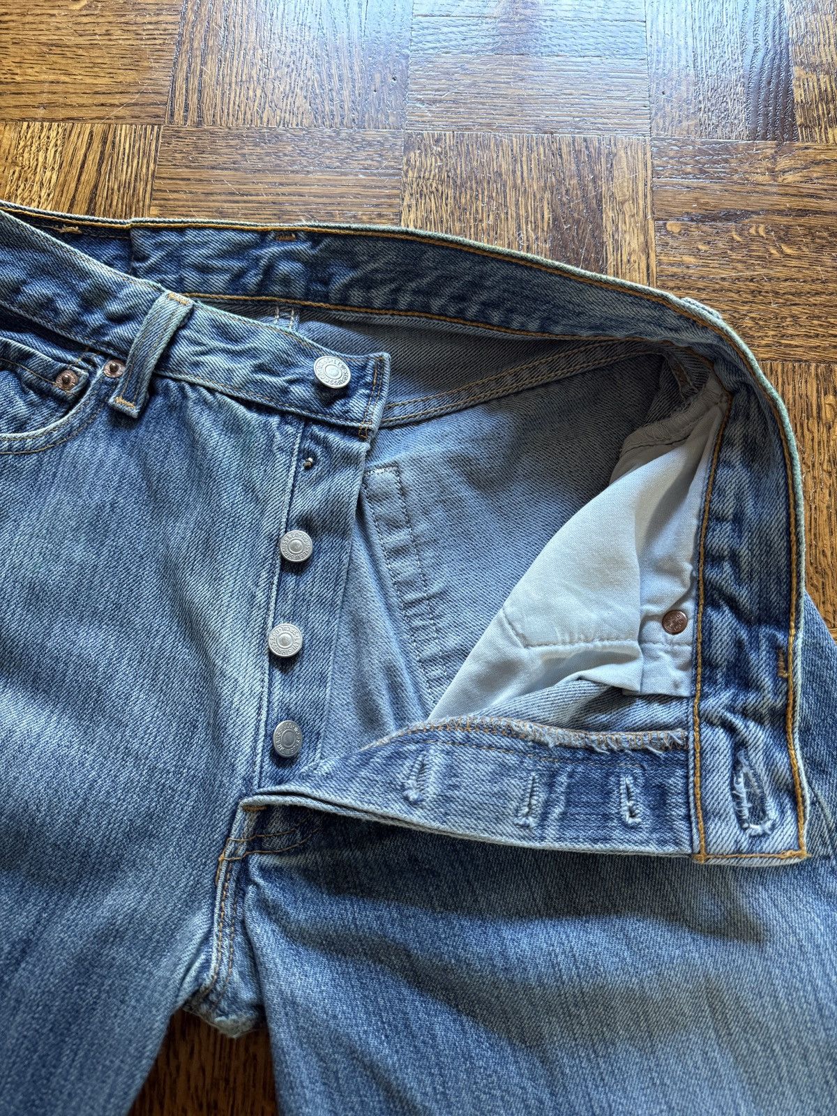 Levi's Vintage Levi's 501 Distressed Denim Jeans Size US 29 - 7 Thumbnail