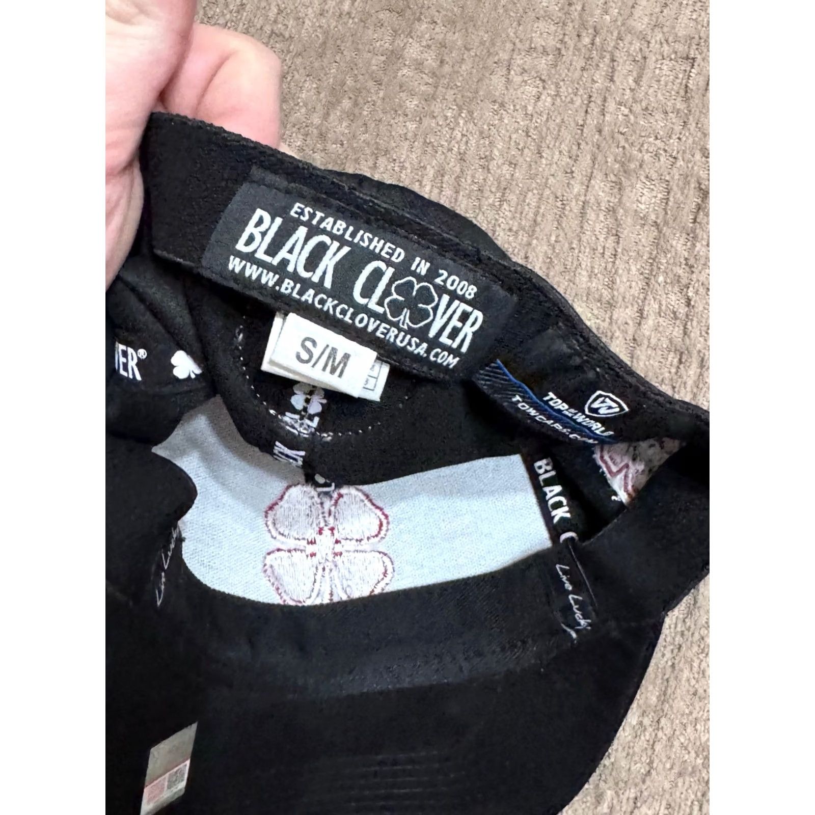 Vintage Nike Black Clover Stanford University Live Lucky Hat Cap S/M Small/Medium Hat Mens Size ONE SIZE - 7 Thumbnail