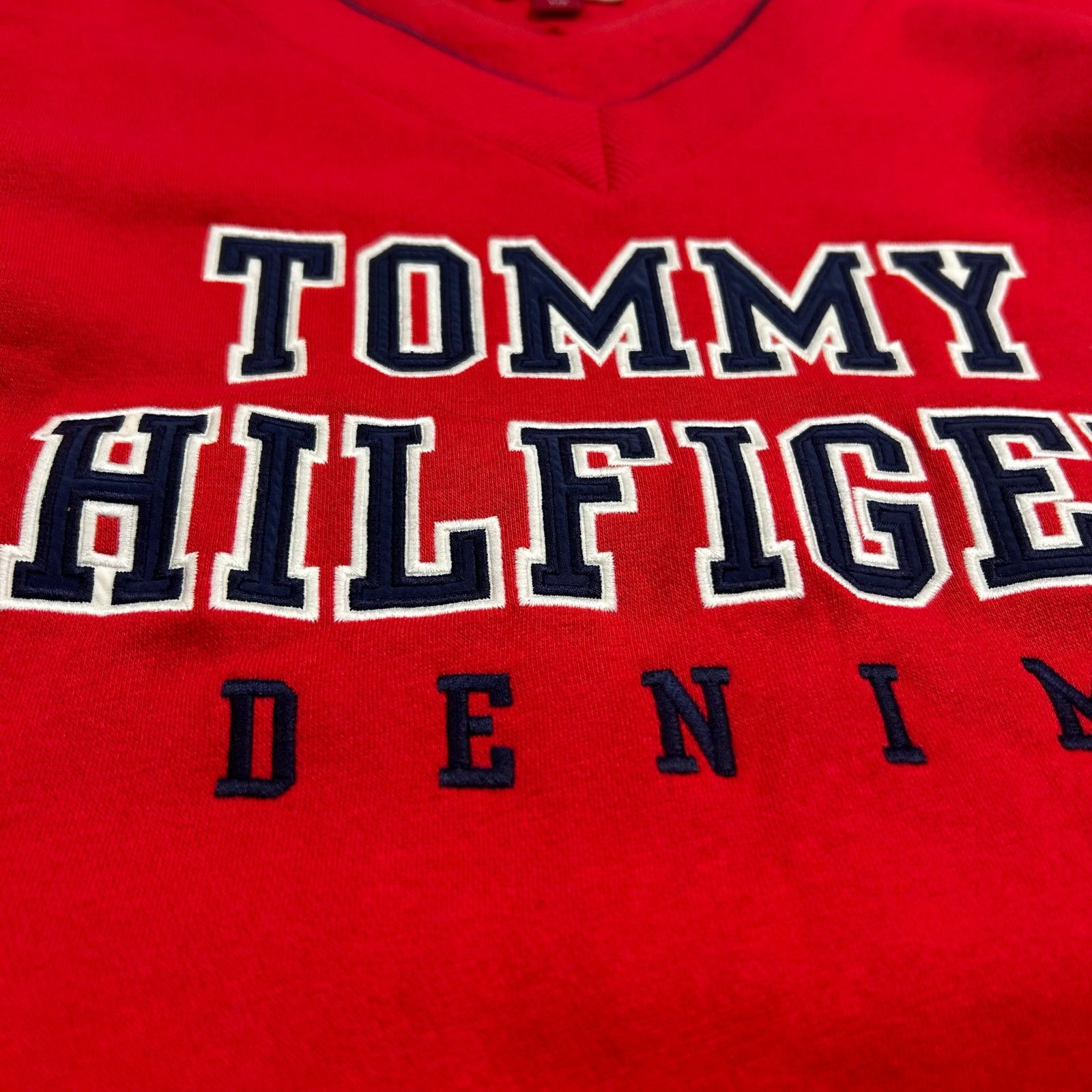 Tommy Hilfiger Tommy Hilfiger Denim Retro Red Sweatshirt Crewneck Dress Size L / US 10 / IT 46 - 3 Thumbnail