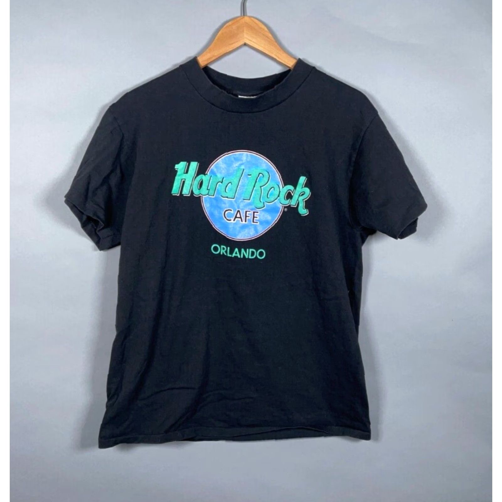 Hard Rock Cafe VINTAGE Hard Rock Cafe T-Shirt Orlando 90s Black Crew Neck Short Sleeve Mens M Large Tag Single Stitch 100% Cotton Graphic Print Size US M / EU 48-50 / 2 - 2 Thumbnail