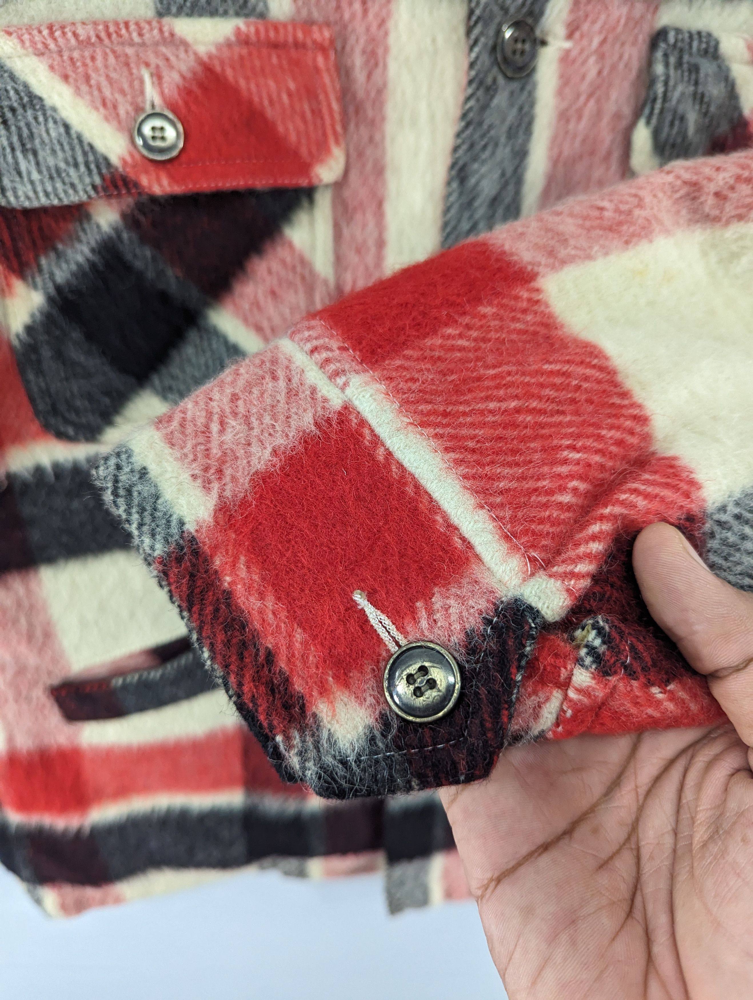 Vintage Vintage Weary Wool Plaid Fleece Lined Jacket Size US M / EU 48-50 / 2 - 7 Thumbnail