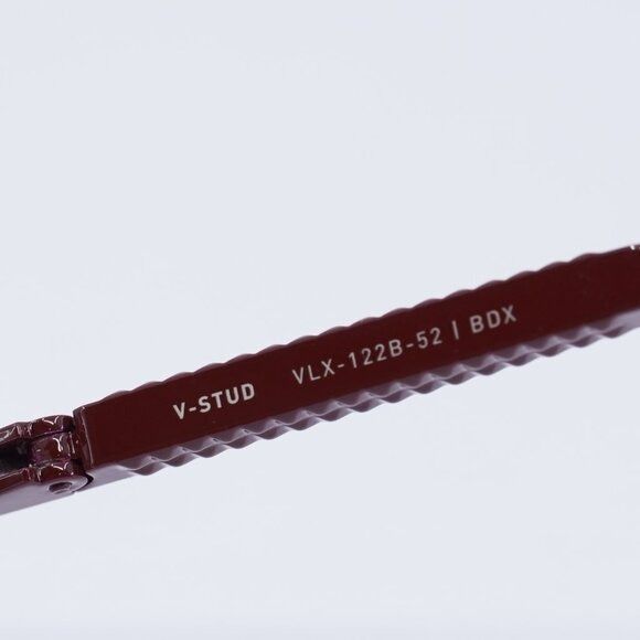 Valentino Valentino V-STUD VLX-122B Eyeglasses Bordeaux 52mm Geometric Size ONE SIZE - 8 Thumbnail