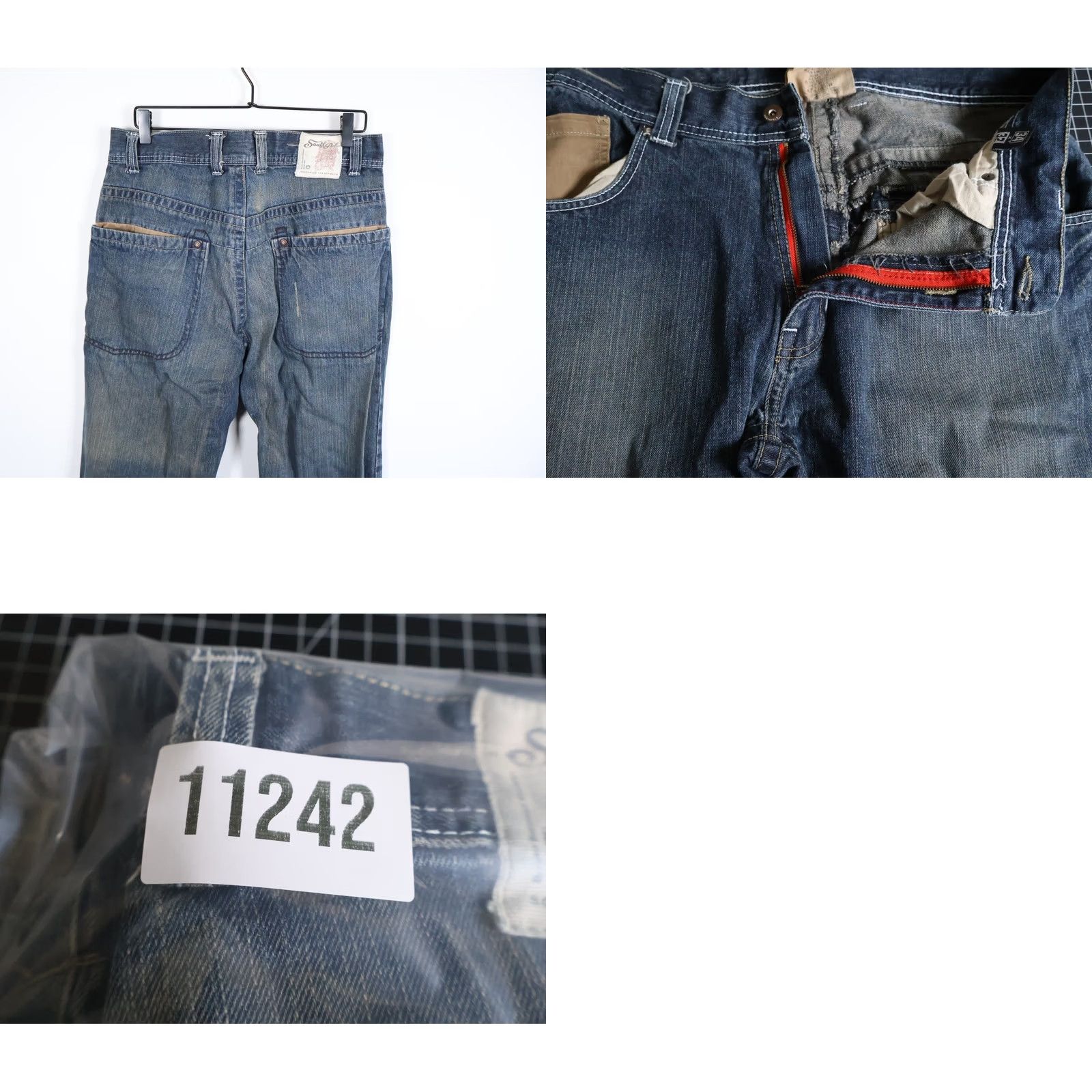 Southpole VINTAGE Southpole Jeans Men 32 x 30 Blue Denim Y2K Relaxed Fit VTG 34/32 Tag Straight 5-Pocket Design Jeans Mens Blue Denim 100% cotton Mid Rise Size US 33 - 10 Thumbnail