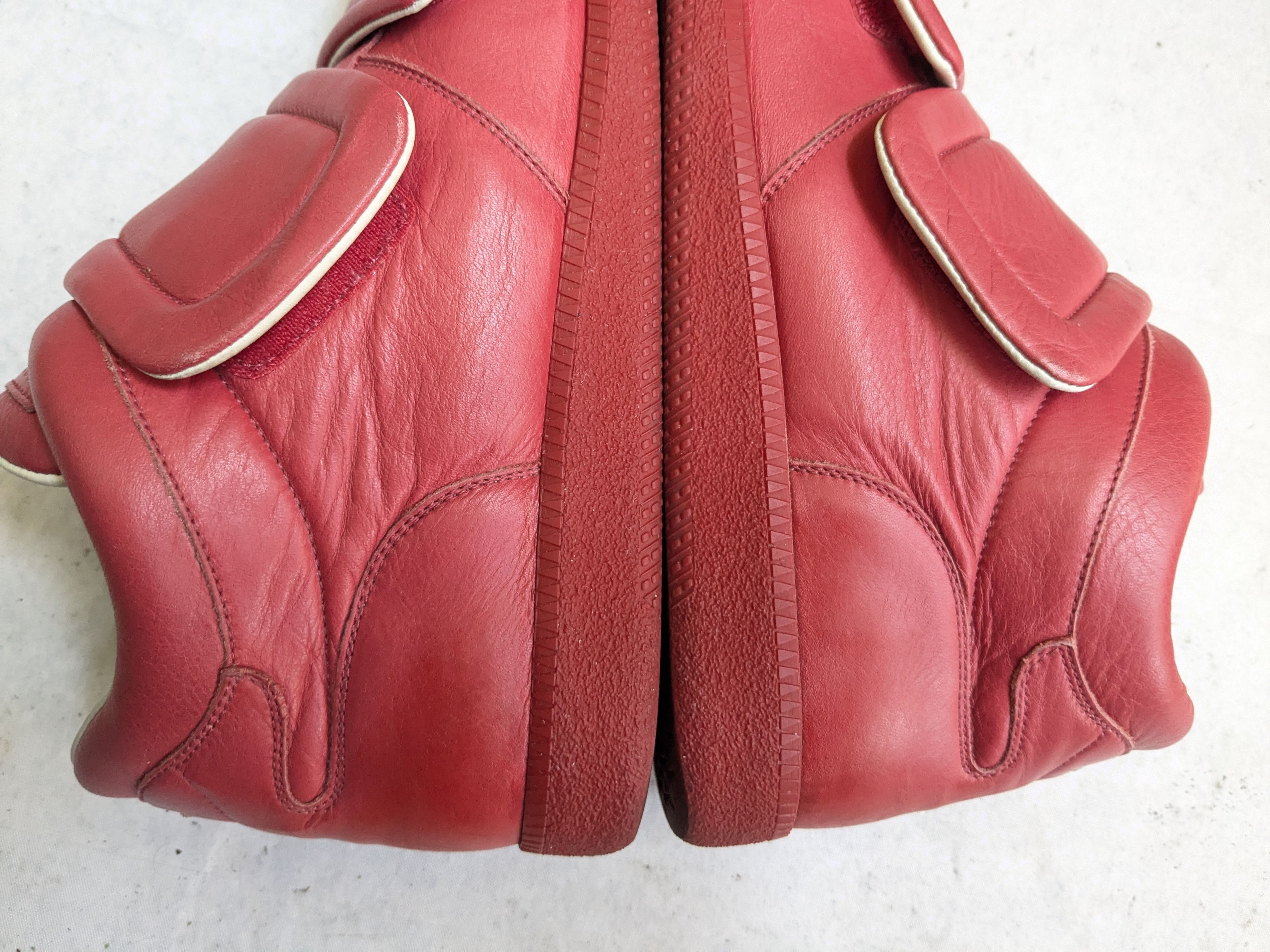 Maison Margiela Maison Margiela Clinic Sneakers Red 11 44 Mid Tops Leather Size US 11 / EU 44 - 10 Thumbnail