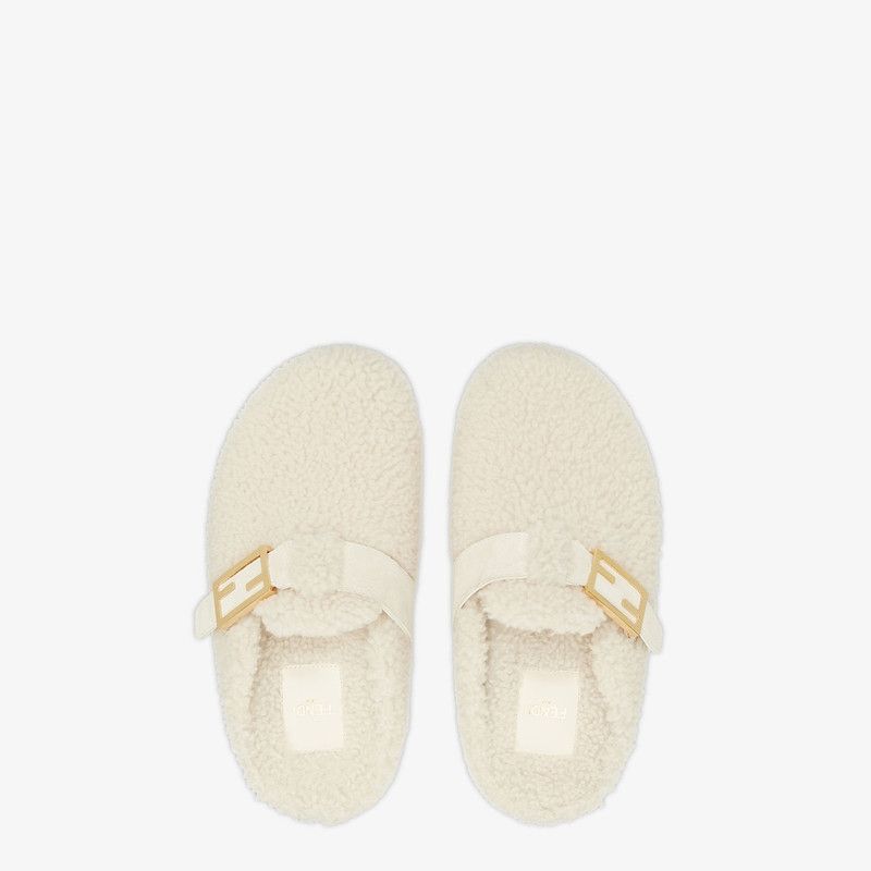 Fendi o1s1wg110226 Feel Mules in Beige Size US 8 / IT 38 - 4 Thumbnail